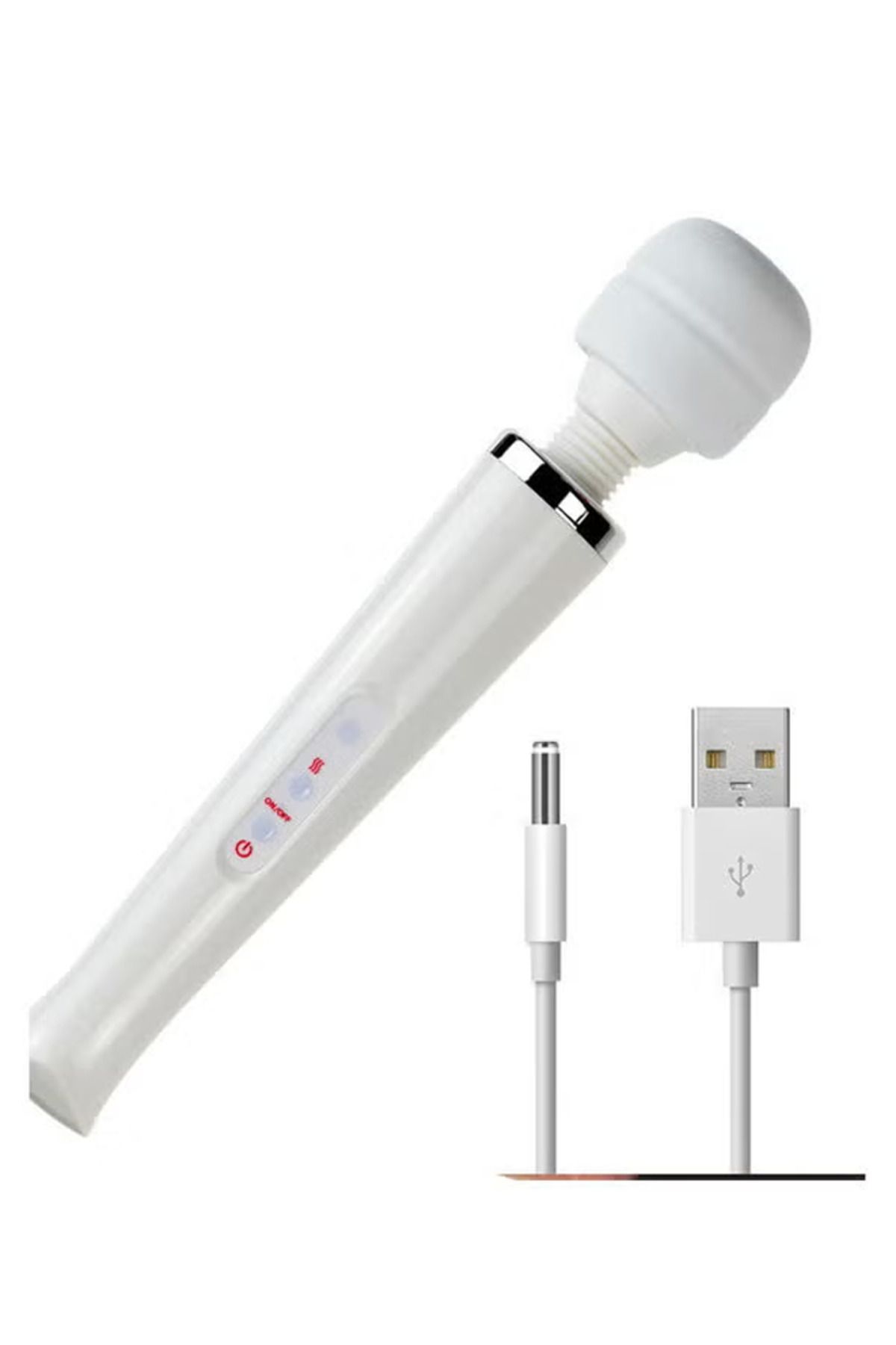 fulina-USB Charge Handheld Massager,Can Be Bent 360°,10 Modes,Variable Intensity,Noise Less than 40db 1