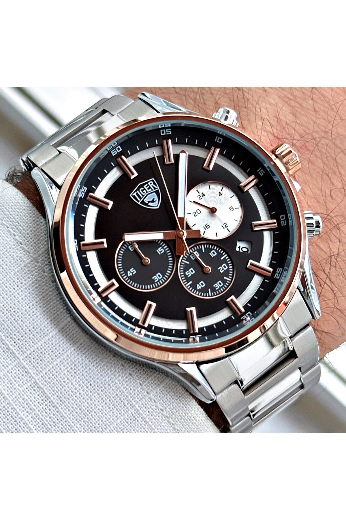 Tiger TİGER ERKEK KOL SAATİ TI-615DY 42MM-46MM Metal
