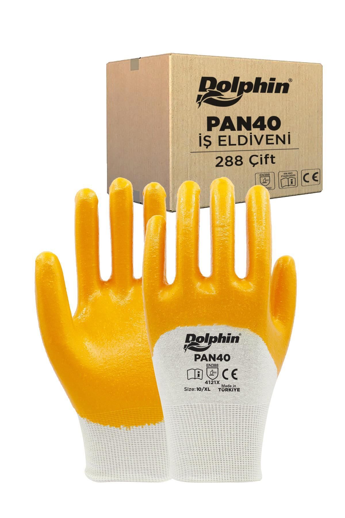 supertrend Süpertrend Dolphin Pamuk Nitril İş Eldiveni Beyaz/sarı Pan40 10-xl 288 Çift - Koli