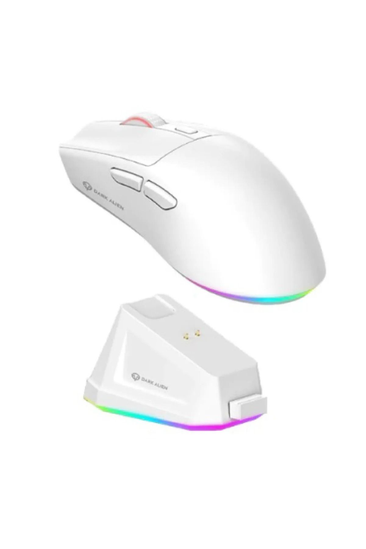 Epomaker Dark Alien X1 Light Tri Mode Wired Wireless Gaming Mouse Uyumlu PAW3311 59 Gram Şarj İstasyonu