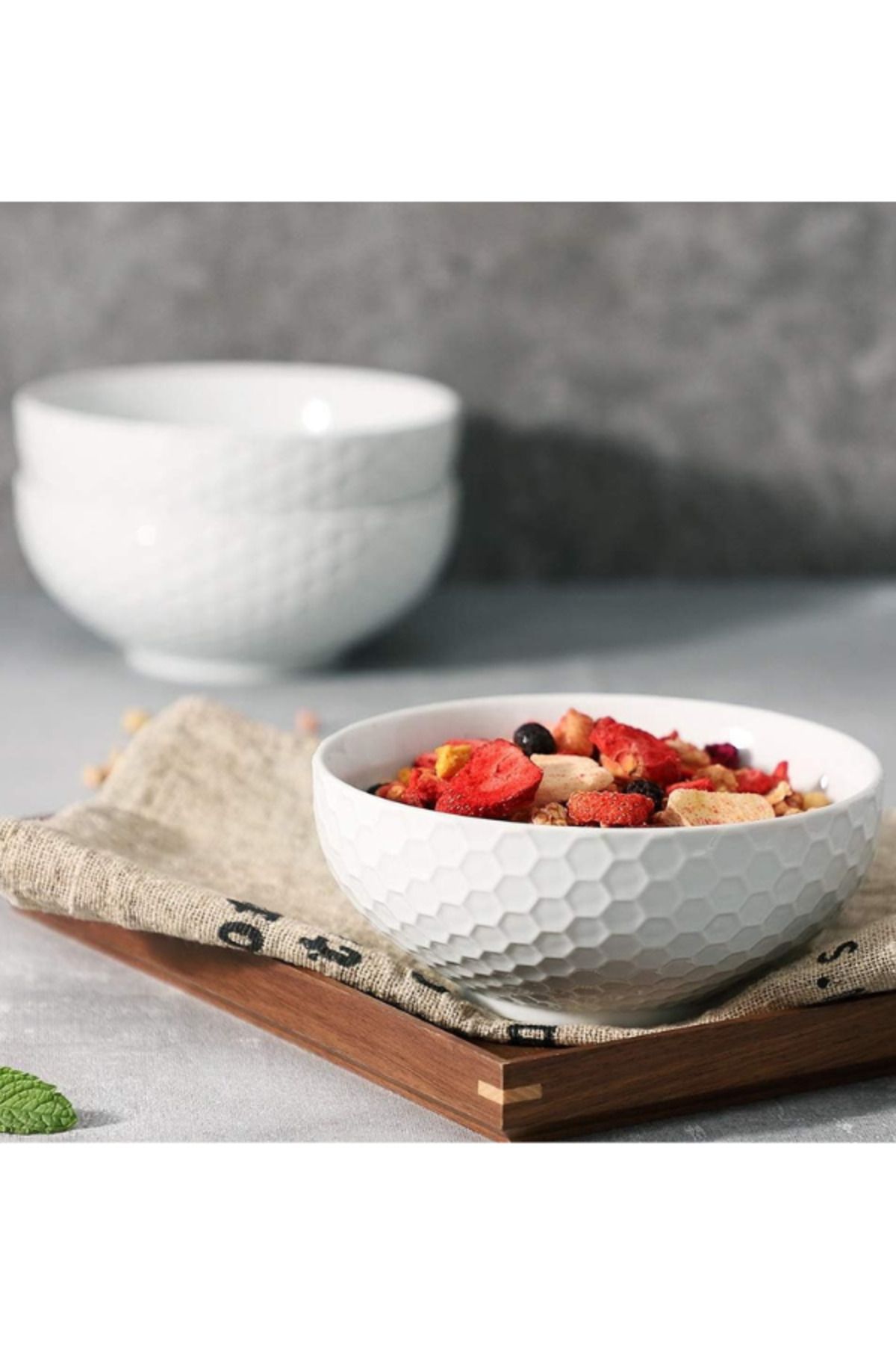 RGS ÇİNİ RGS Çini Seramik 6'lı Dekoratif Çorba Salata Kasesi