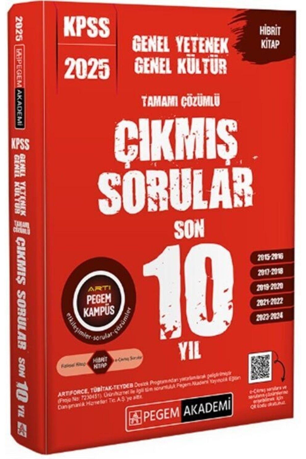 Ankara Kitap Merkezi 2025 KPSS Genel Yetenek Genel Kültür Tamamı Çözümlü Çıkmış Sorular Son 10 Yıl Pegem Akademi