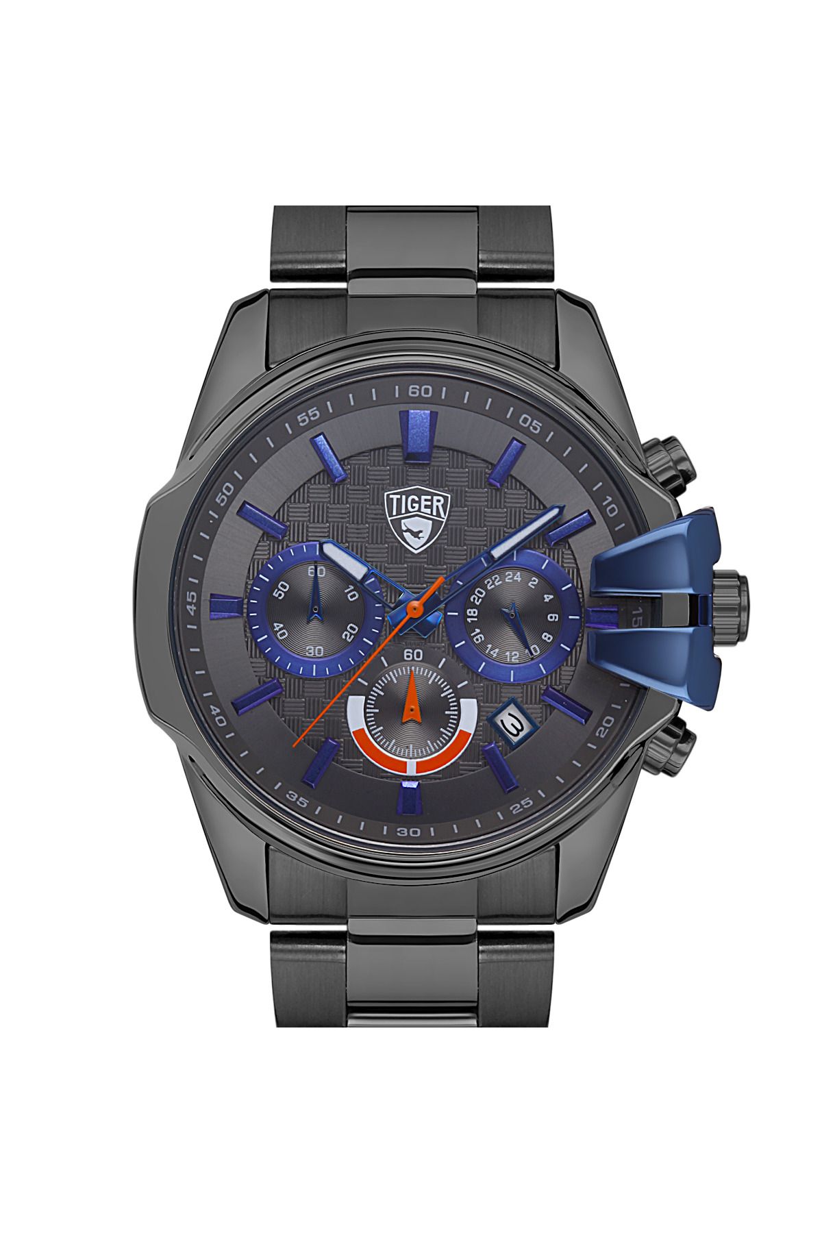 Tiger TİGER ERKEK KOL SAATİ TI-608MD 42MM-46MM Siyah