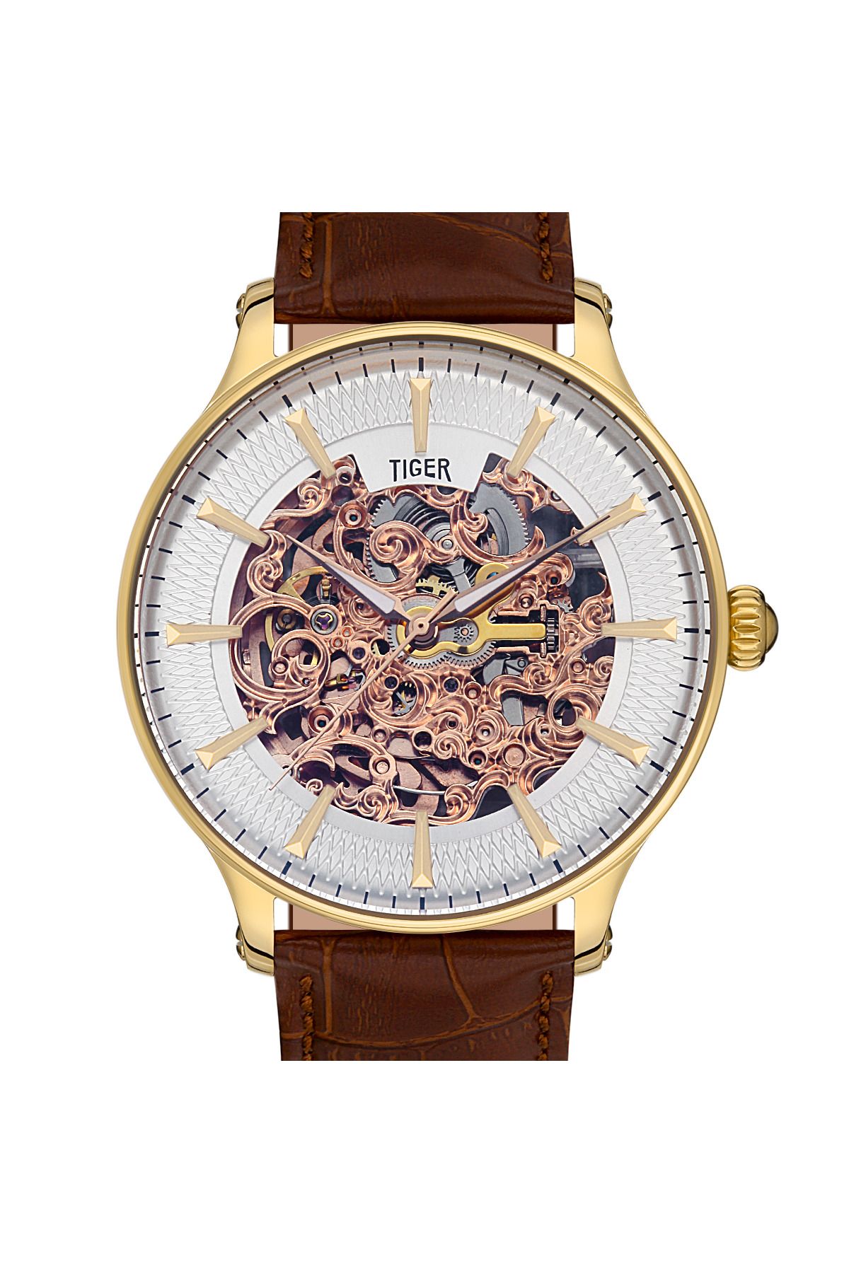Tiger TİGER ERKEK KOL SAATİ TI-596MB 42MM-46MM Kahverengi