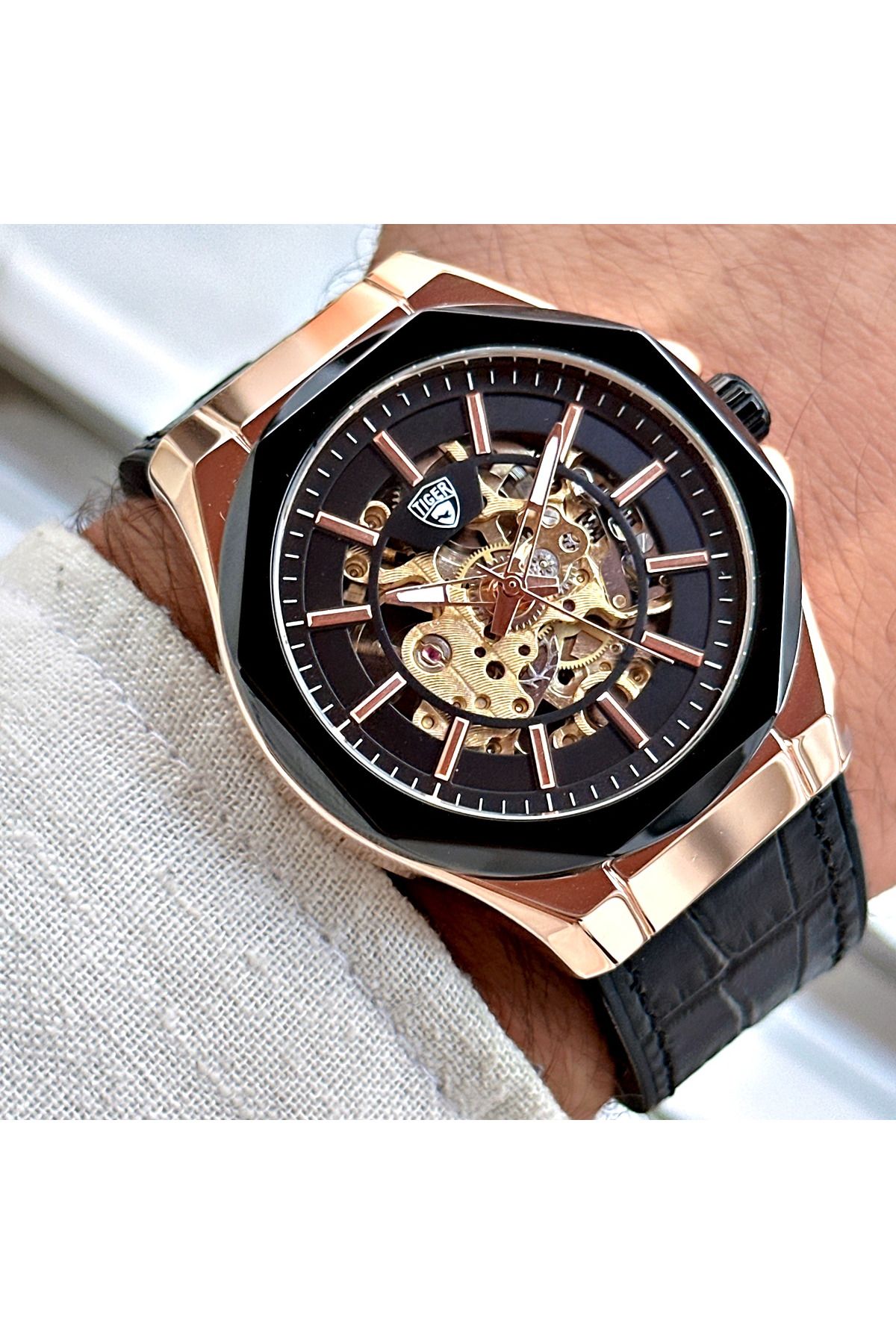 Tiger TİGER ERKEK KOL SAATİ TI-604EO 42MM-46MM Siyah