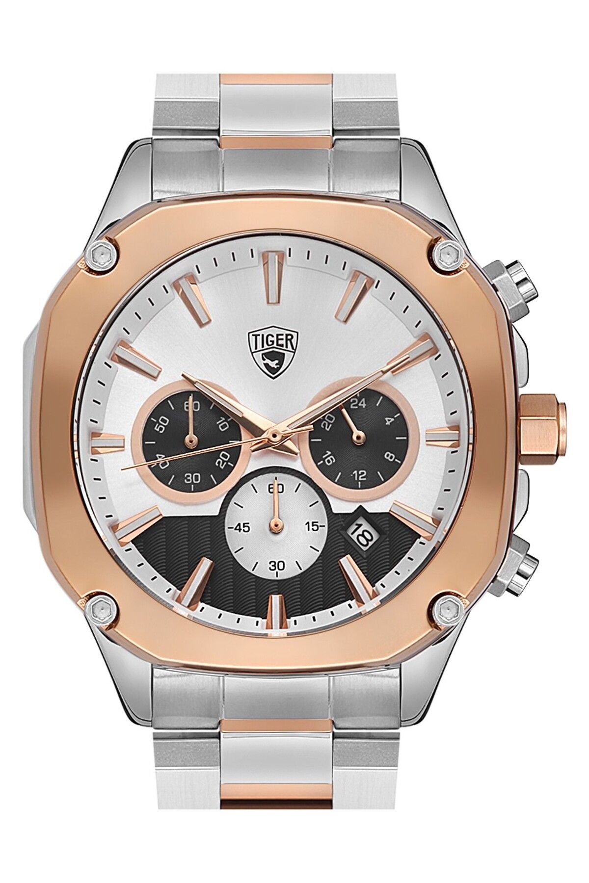 Tiger TİGER ERKEK KOL SAATİ TI-610B 44MM-48MM metal-rose
