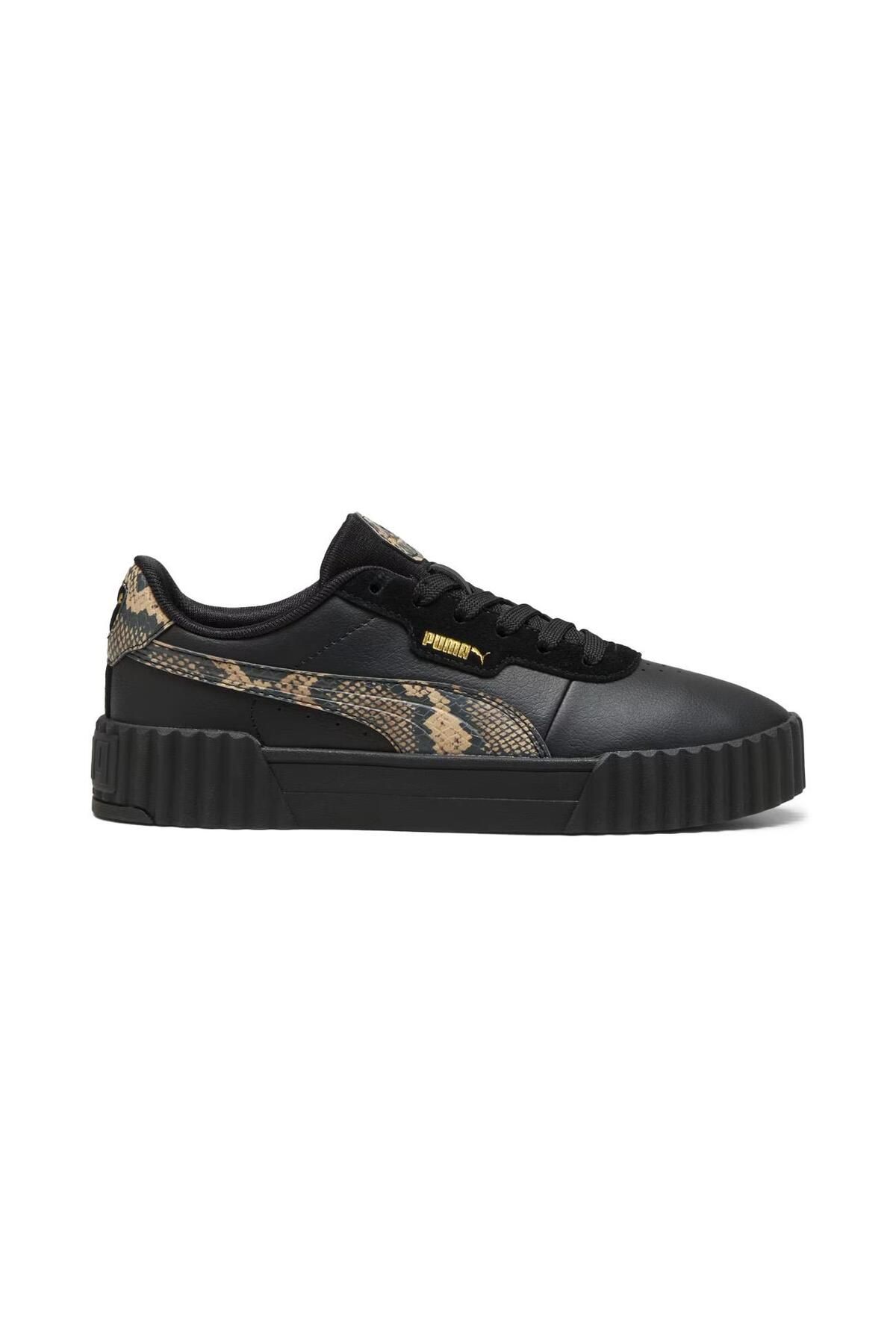 Puma Carina 3.0 Snake Chic Siyah Kadın Sneaker(400723 )