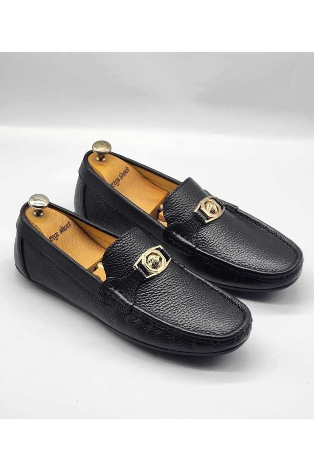 Zegeshoes Hakiki Deri Rok Ayakkabı