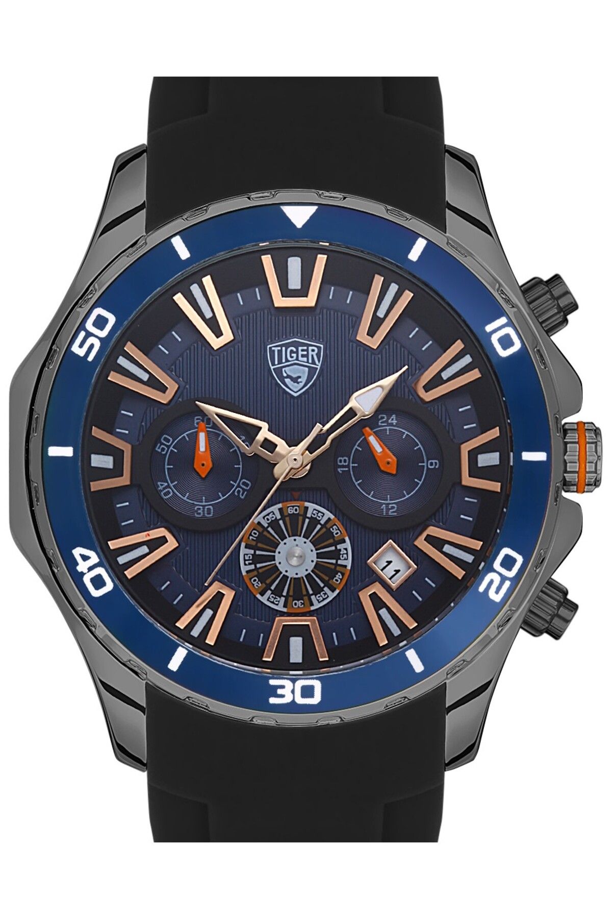 Tiger TİGER ERKEK KOL SAATİ TI-605-C 42MM-46MM Siyah