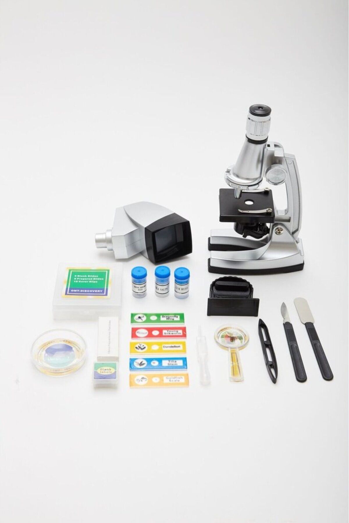 Epilons 50X-100X-200X-400X-600-1200X Çocuklariçin Eğitici Projektörlü Mikroskop Seti