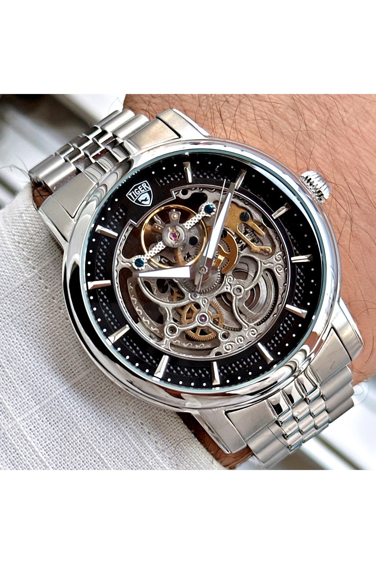 Tiger TİGER ERKEK KOL SAATİ TI-592DO 42MM-46MM Metal