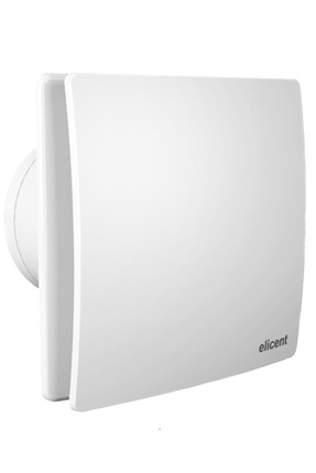 ELİCENT Elicent Elegance 120 Aksiyel Banyo Fanı – 165 m³/h – Plastik Klapeli