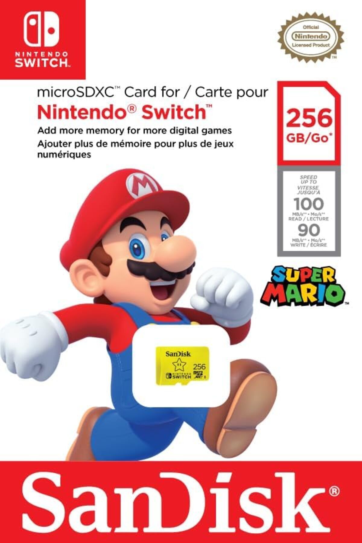 SanDisk-256GB microSDXC UHS-I Card for Nintendo Switch – Fast Load Times, Licensed by Nintendo 6