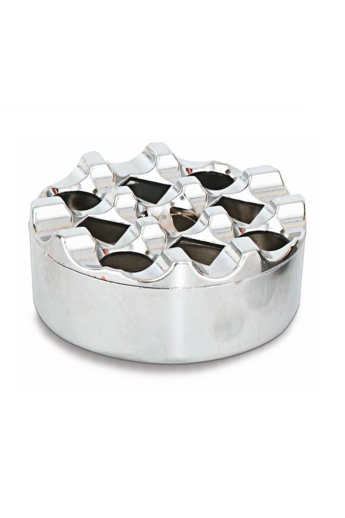 Ünsal Showroom Döküm Yuvarlak Küllük Krom 9cm