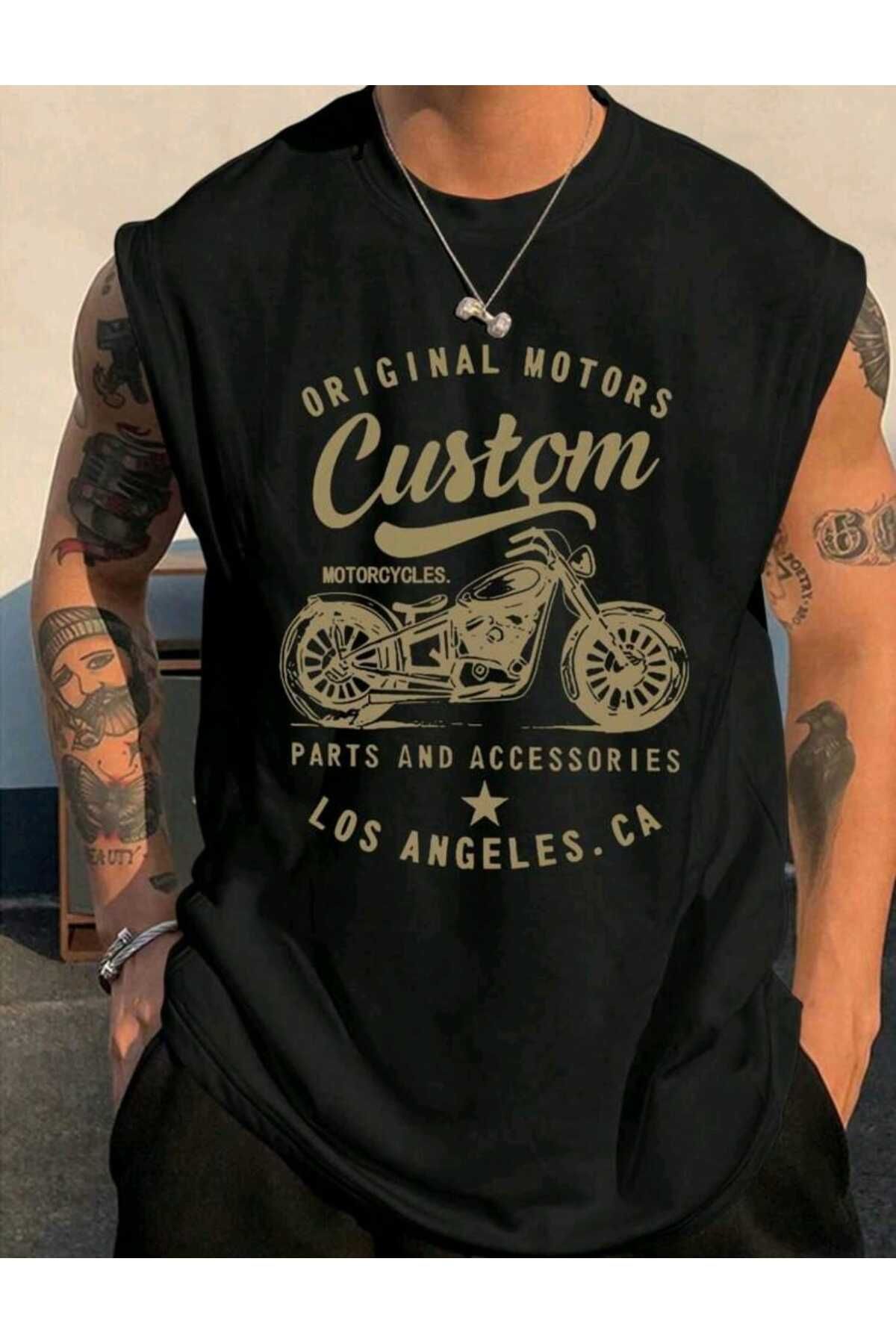 FAVORİST MOTORS CUSTOM Sıfır Kol Tişört T-shirt