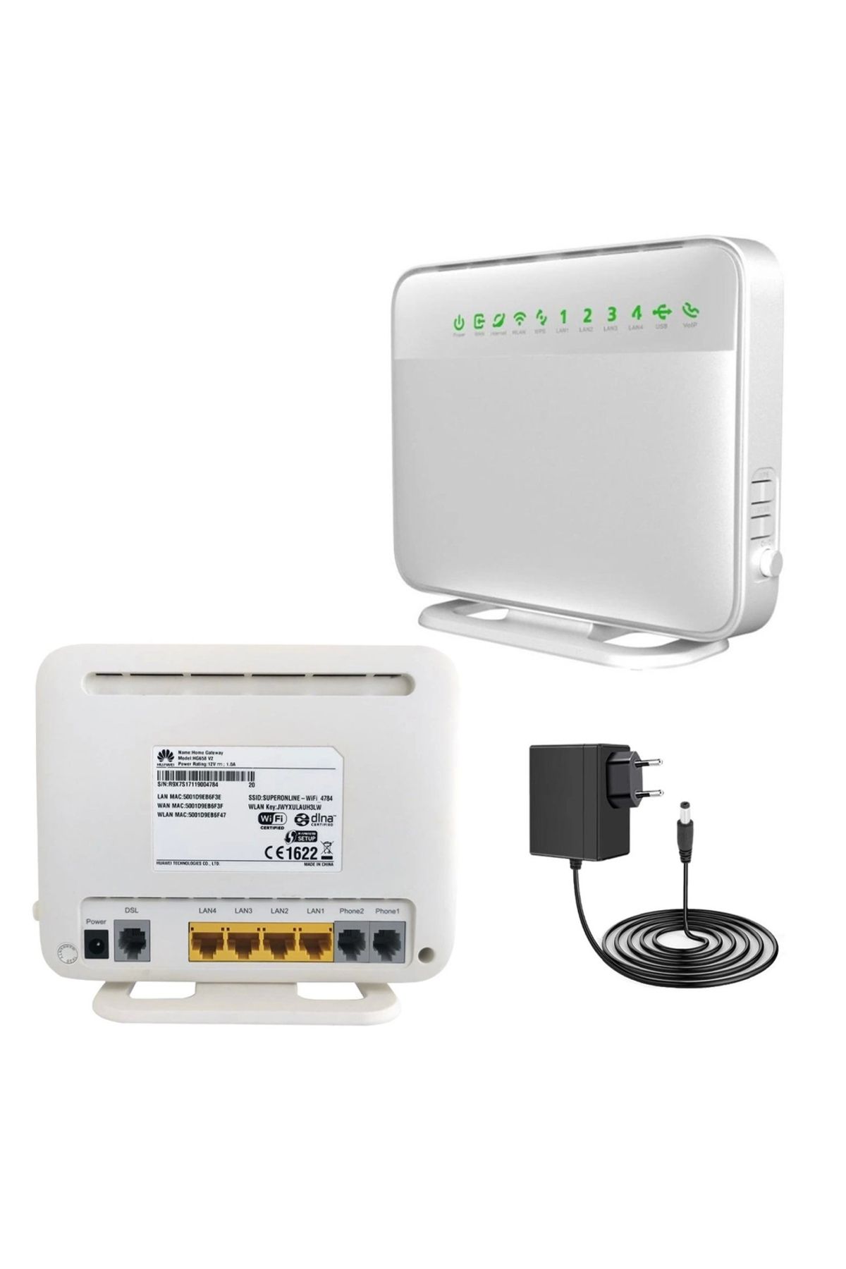 Modafiks HUAWEI HG658 V2 VDSL/ADSL2+/USB 4 PORT 300 MBPS MODEM (4767)