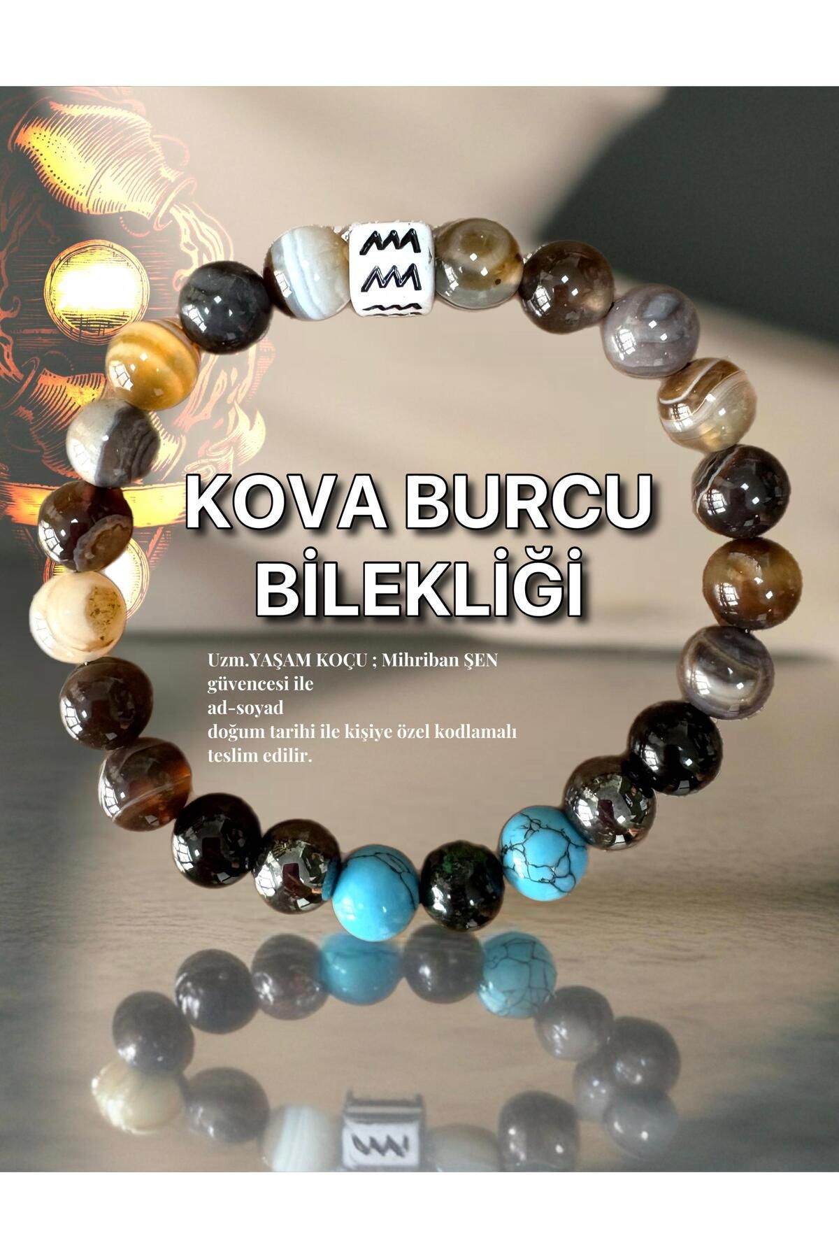 Mihri Doğaltaş Kova Burcu Bilekliği