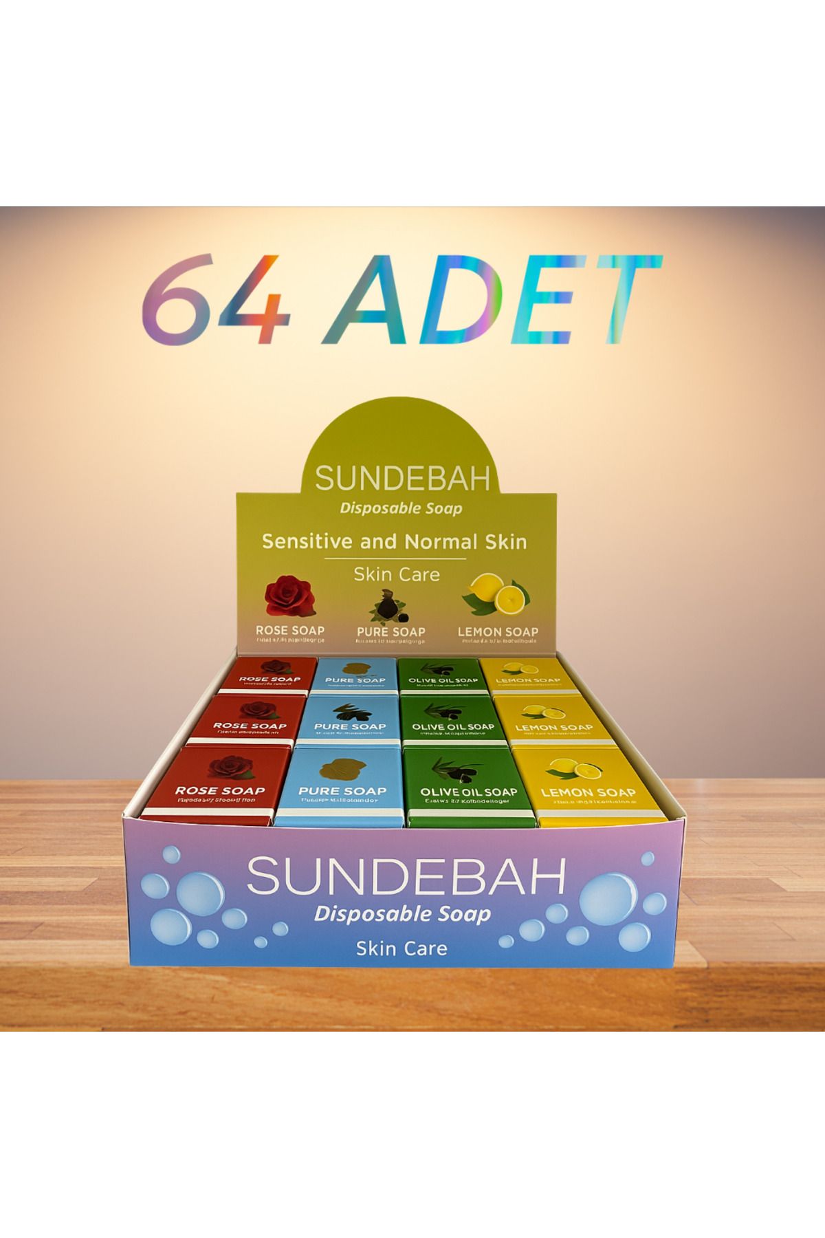 DERMASTUDİO Sundebah Cep Sabunu 64 Adet
