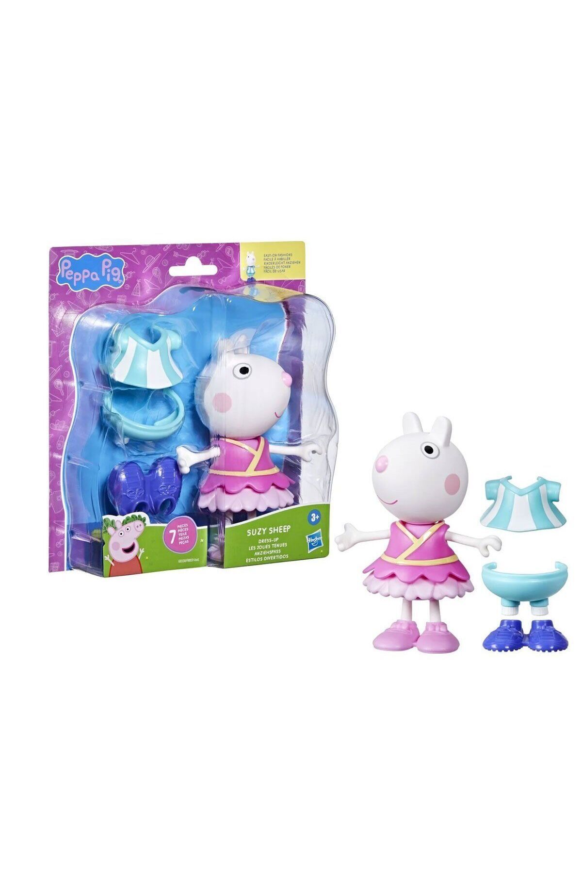 Easy Tedarik F8859 Peppa Pig ve Ailesi Kıyafetli Figür Seti +3 yaş