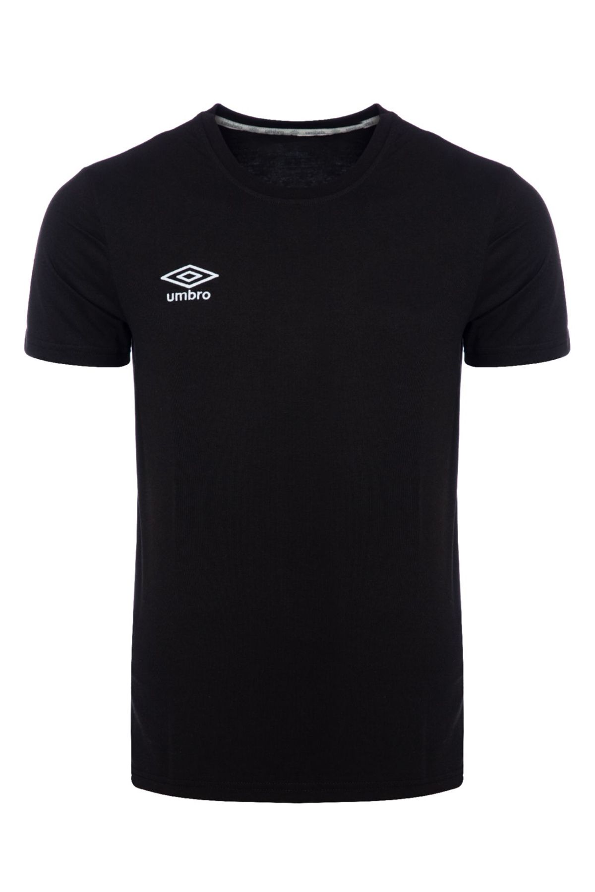 UMBRO Unisex Erkek/Kadın Siyah Pamuklu Antrenman T-Shirt Normal Kalıp - Umbro TF0173 Bold Training