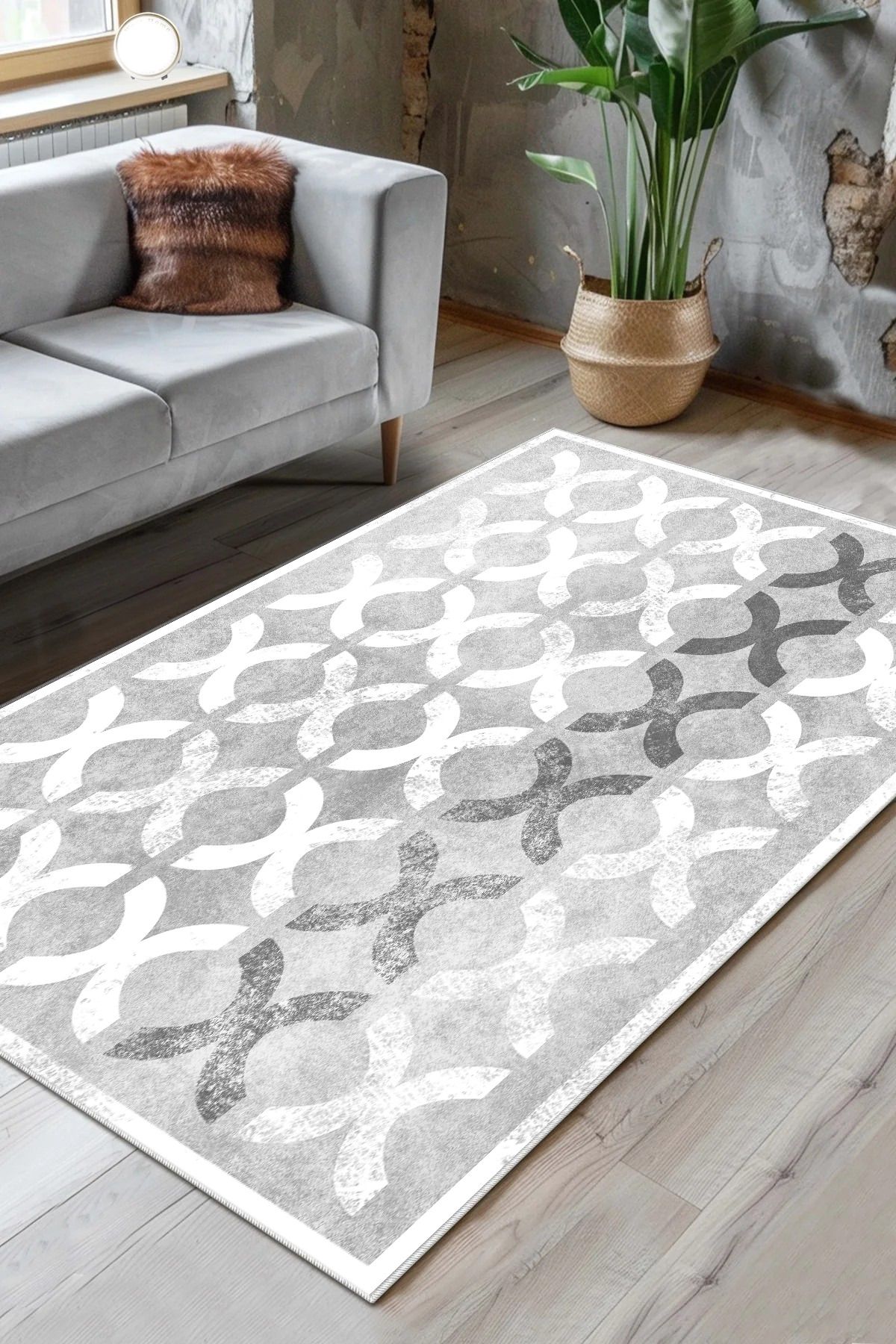 Thalia Home Yıkanabilir Kaymaz Taban Baskılı Halı & Yolluk