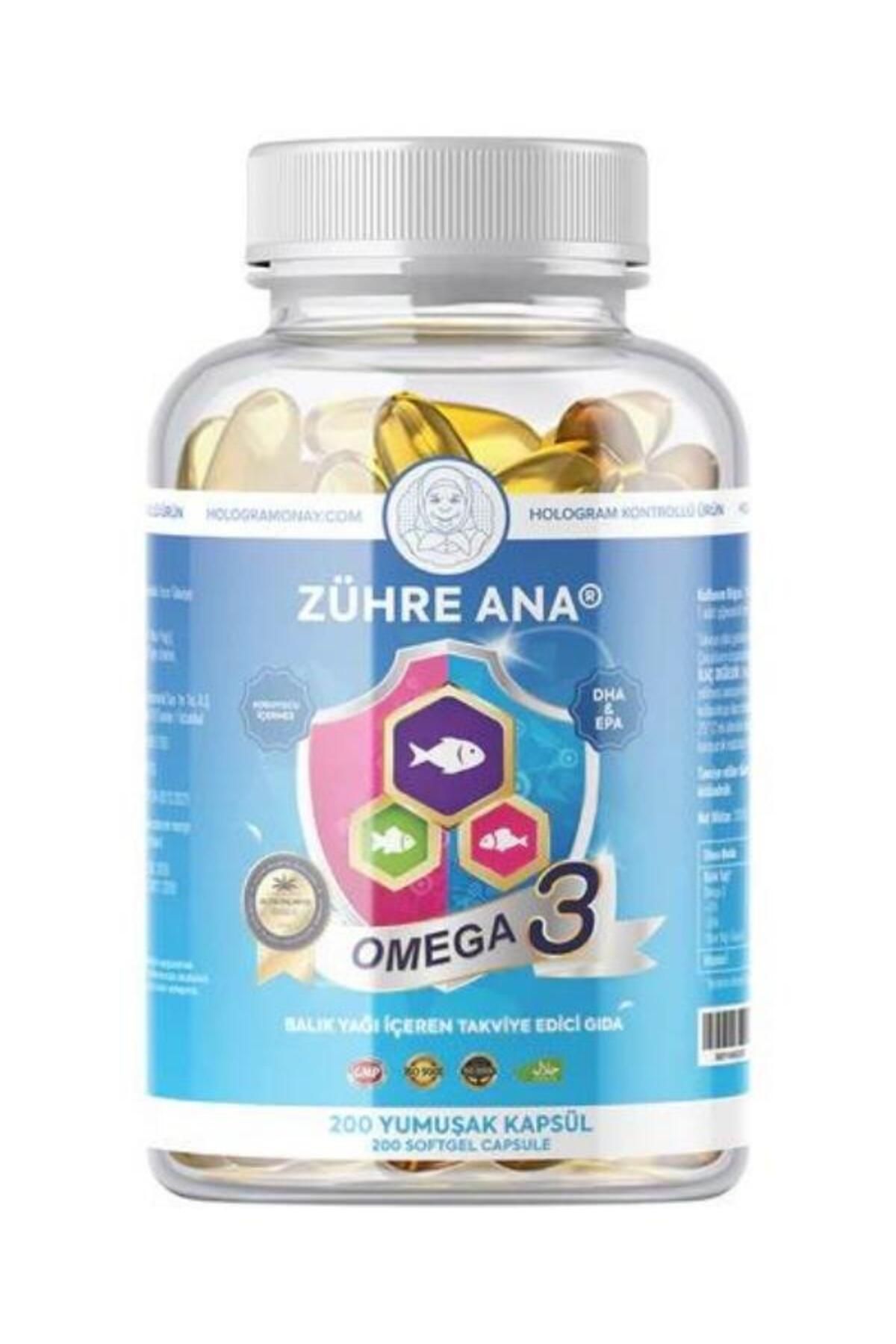 Zühre Ana Omega 3 Dha Epa 200 Softgel Helal Sertifikalı