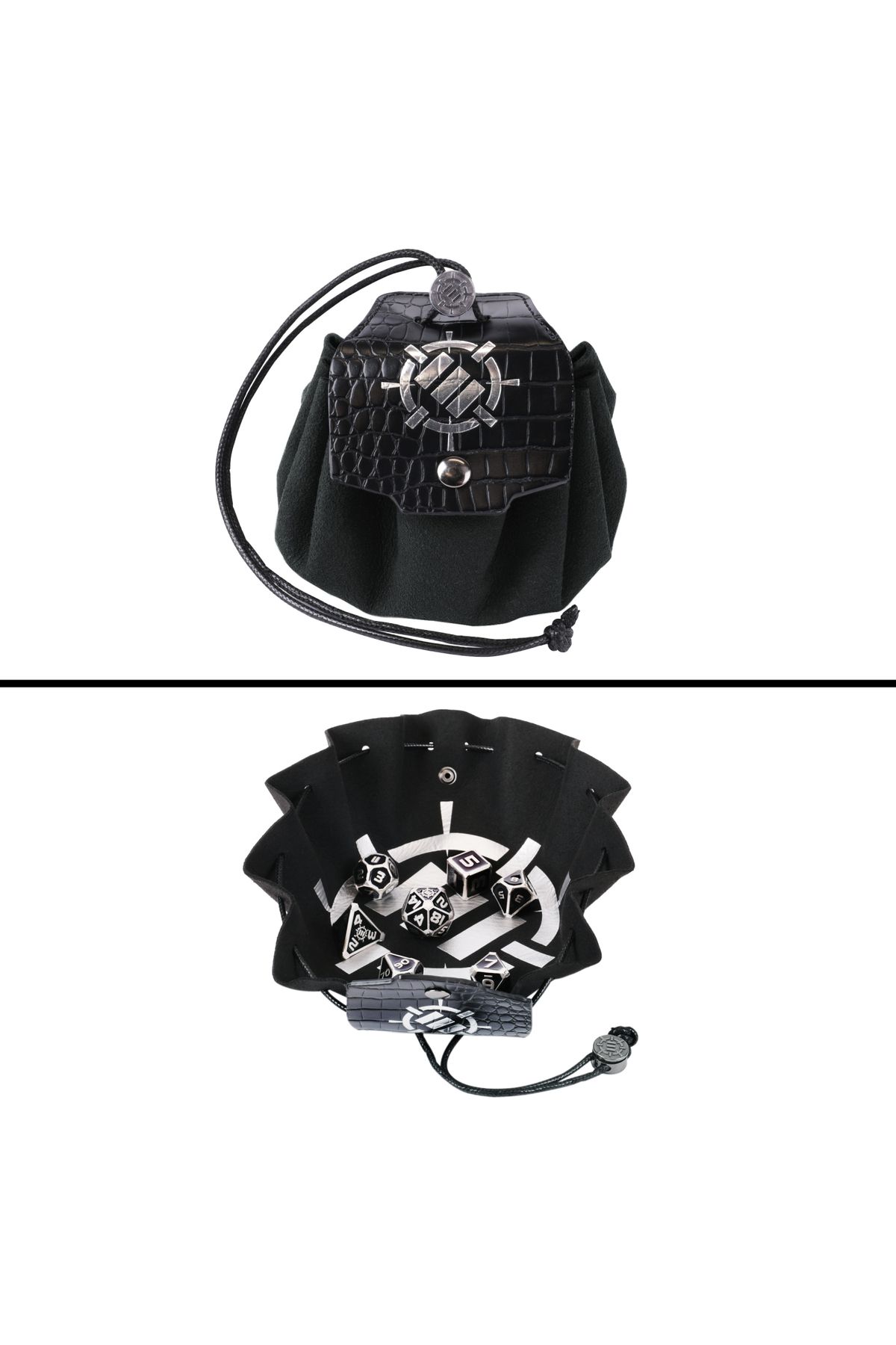 Enhance-Collector's Edition Black DnD Metal Dice Set 3