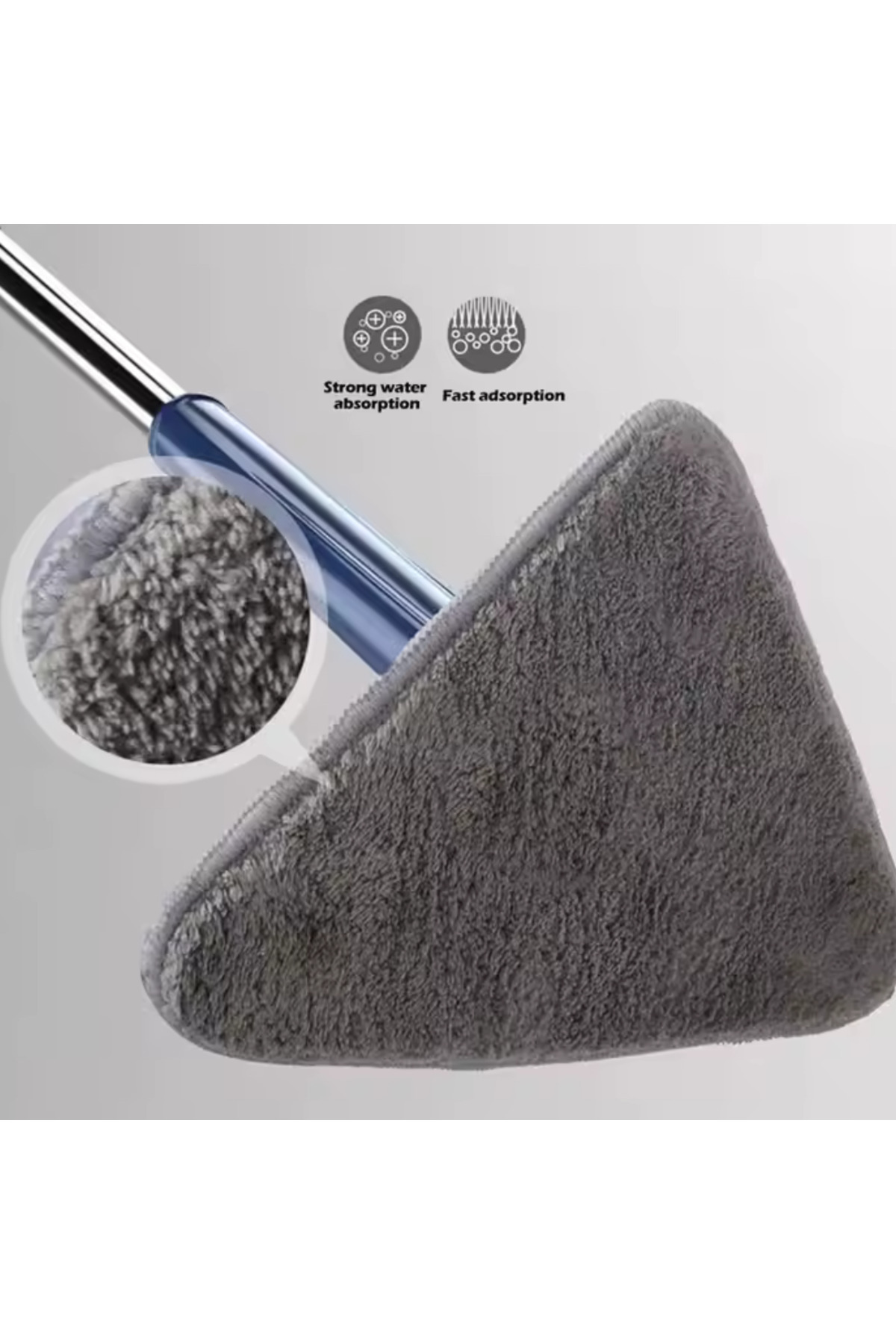 Denx-Triple cleaning mop for cleaning tight spaces 8
