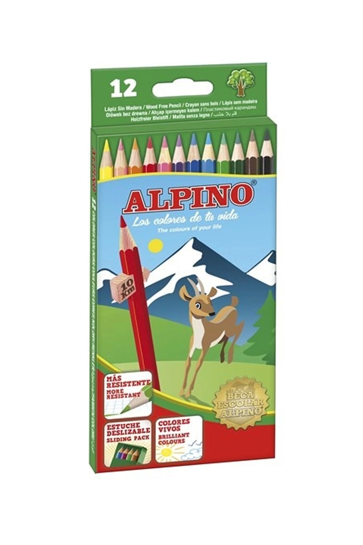 PRATİKOBA Cem Alpino 12 Renk Tam Boy Kuruboya AL10654 12'li