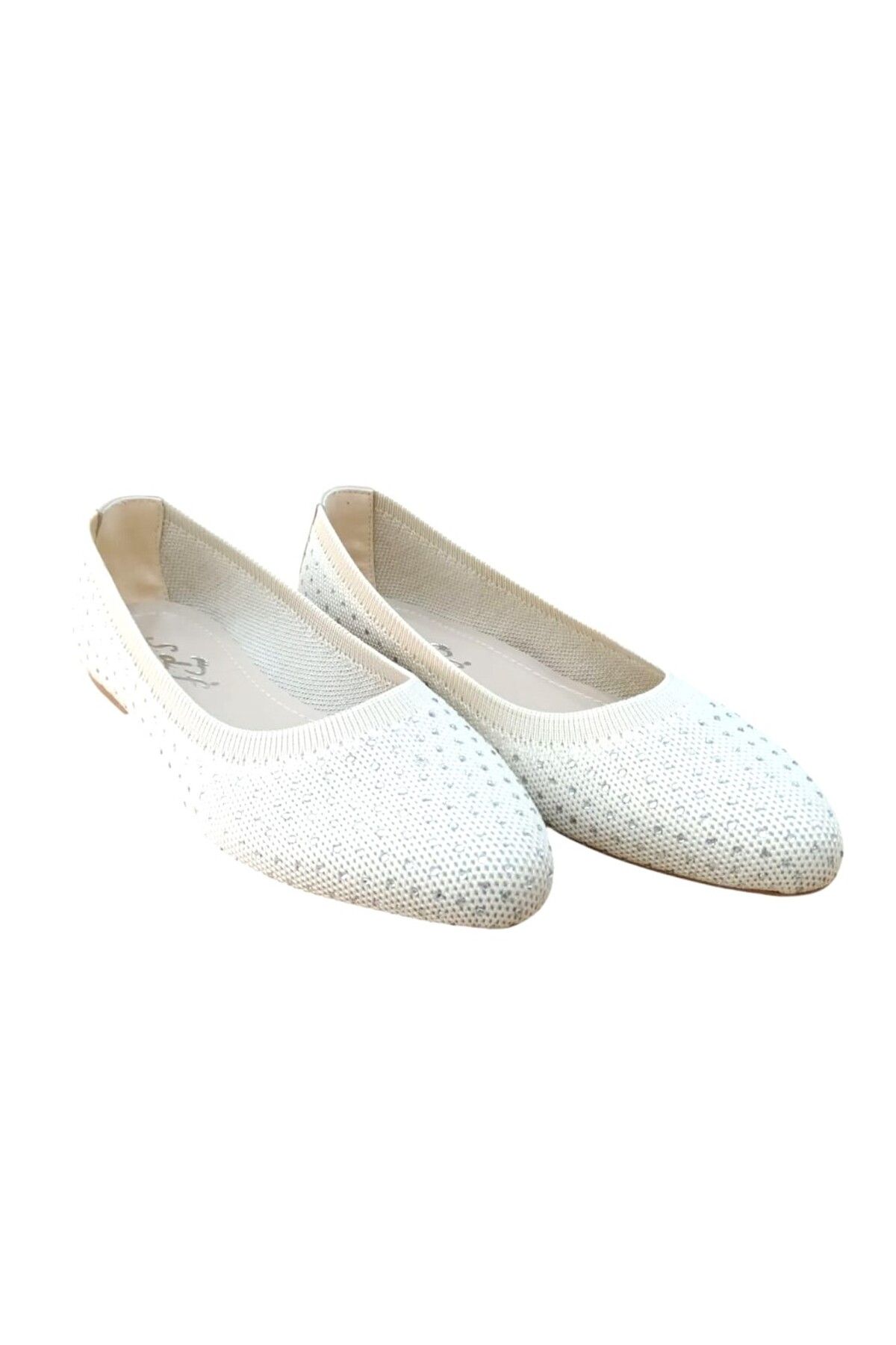 SDF SHOES 243 Kadın Taşlı Triko Babet