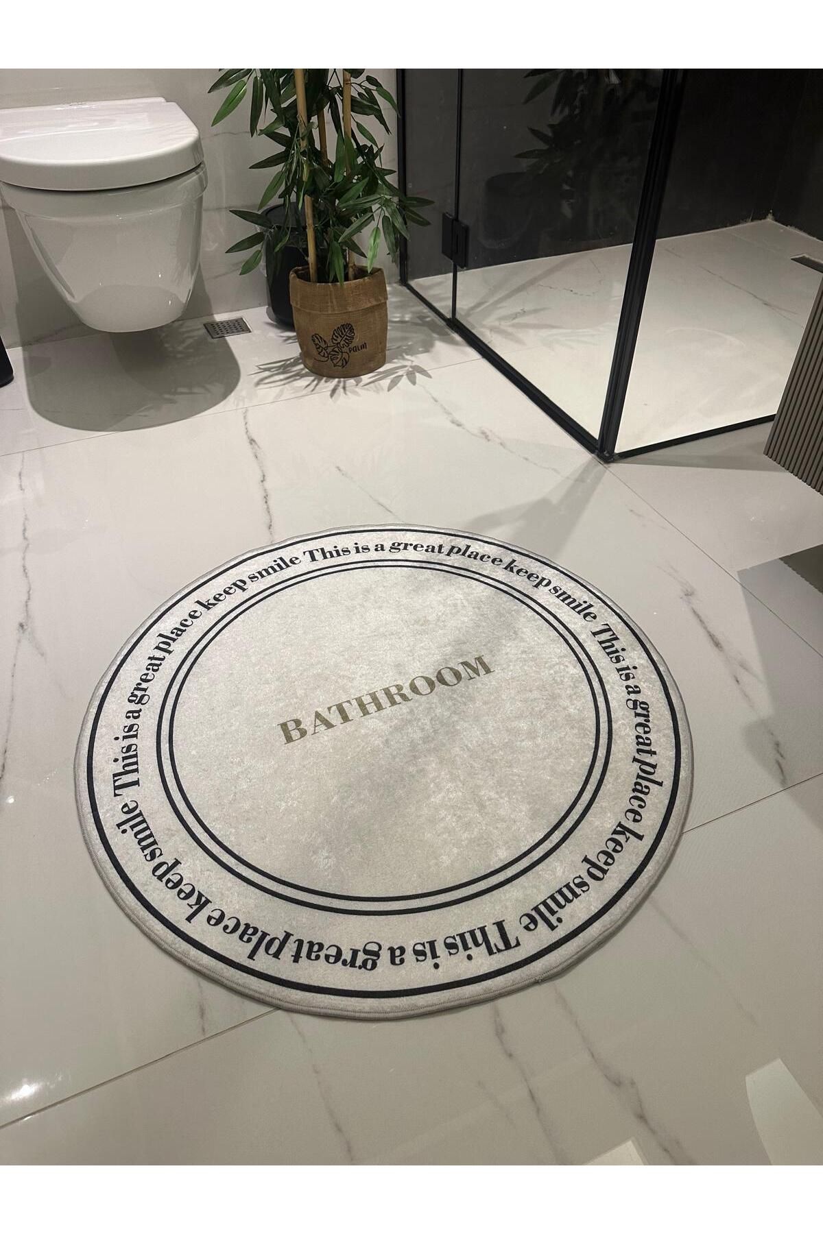 diabella Covoraș De Baie Rotund Scris Pentru Baie 80*80 - One Size