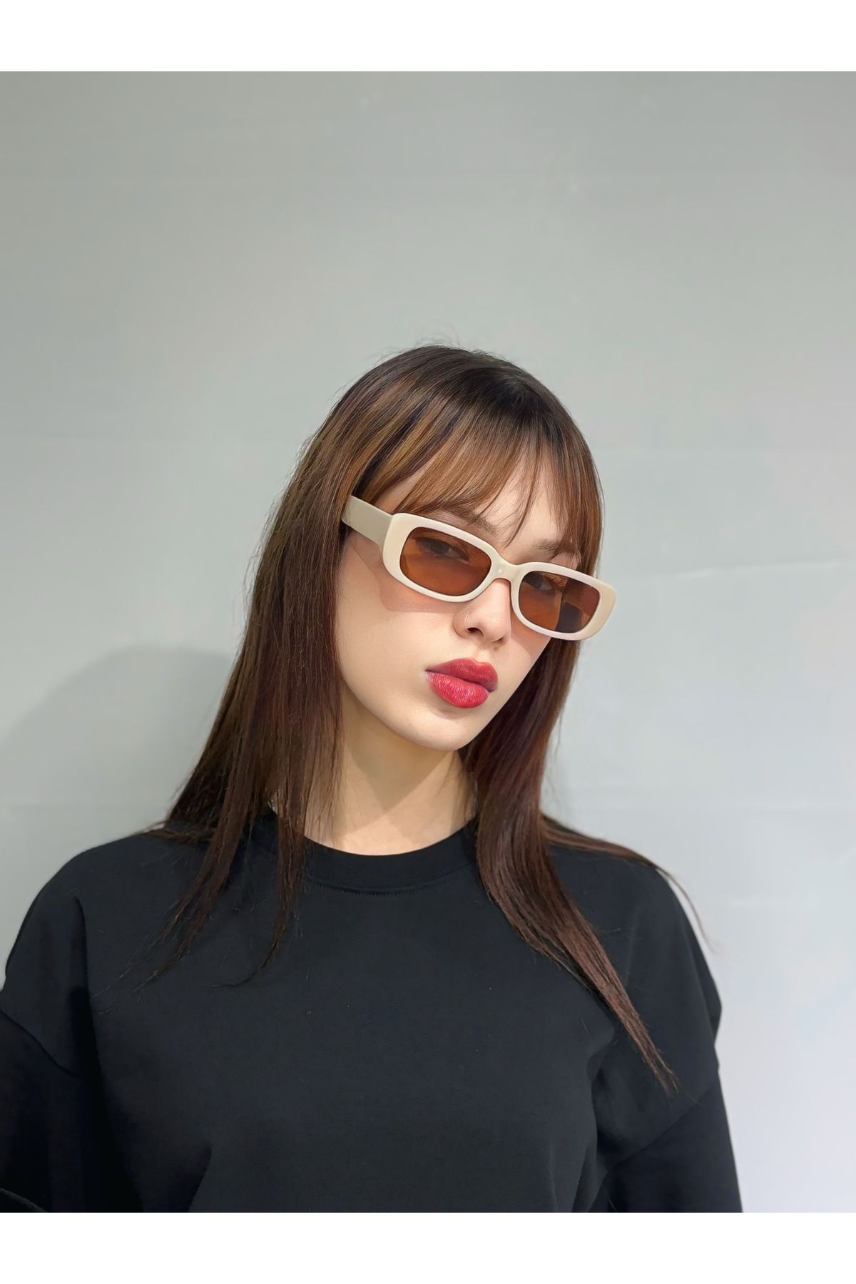 ZELİOR Unisex Cat Eye Dikdörtgen Güneş Gözlüğü