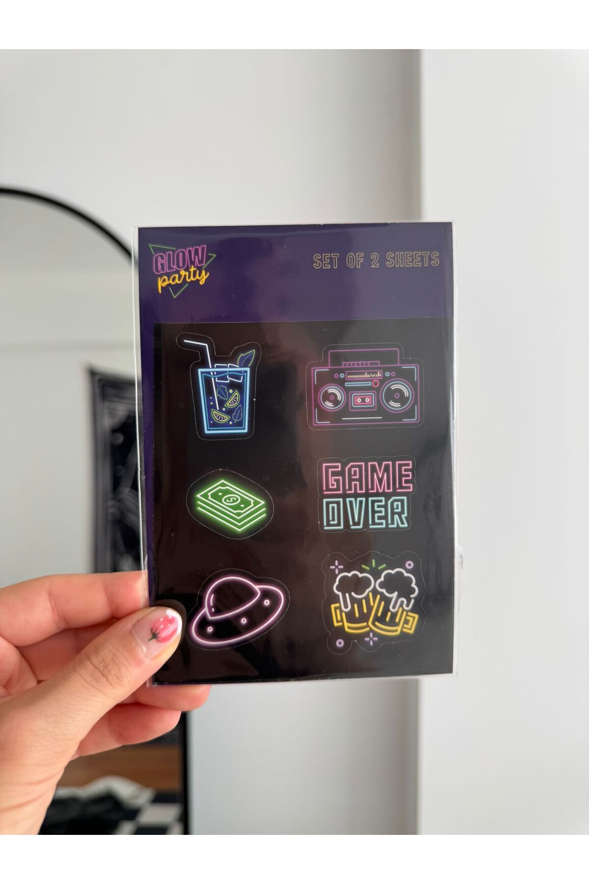 Planet Butik Glow Party Sheet 2li Sayfa Sticker