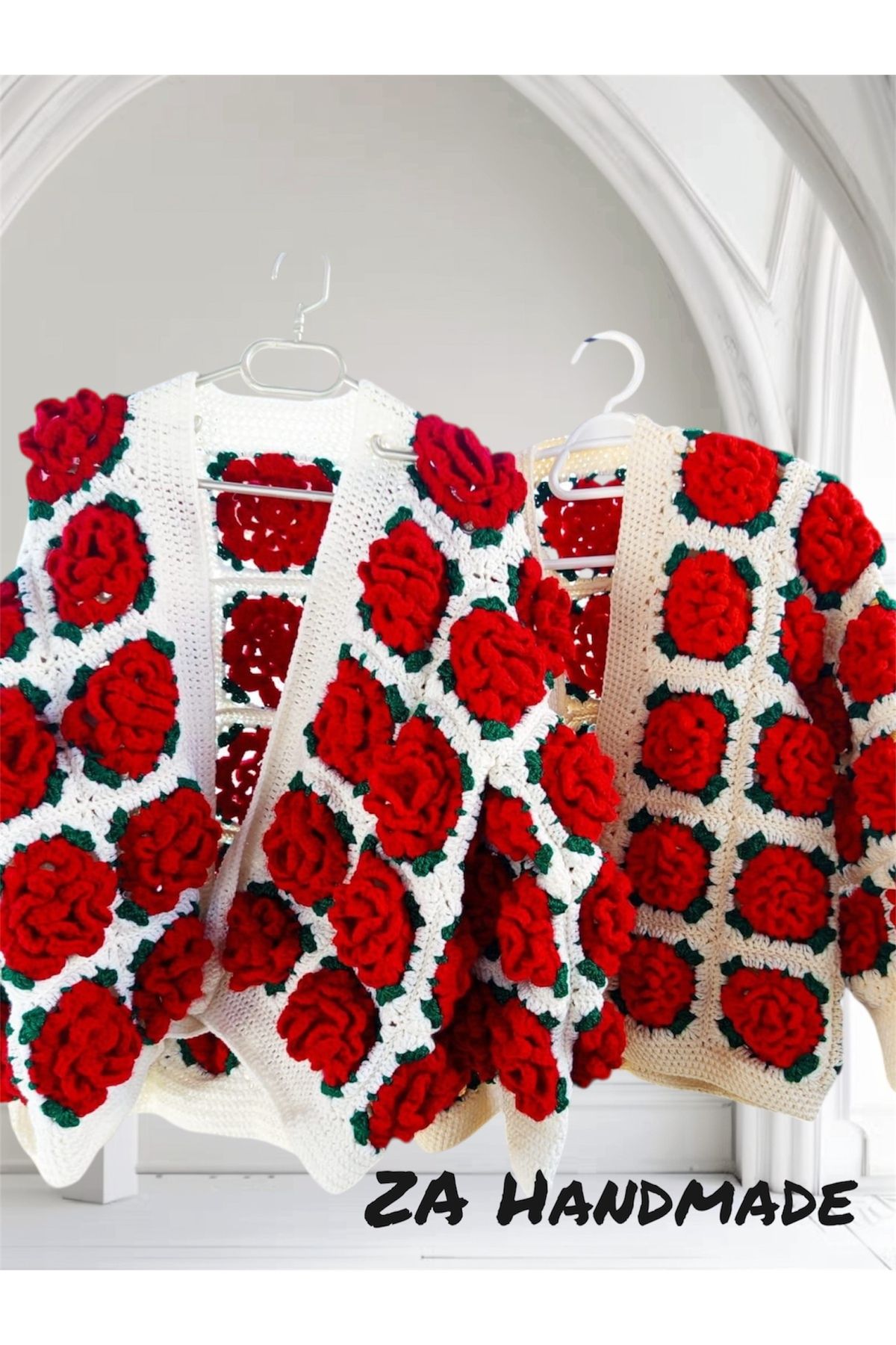 ZAHandmade Güllü hırka modeli