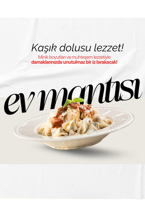 Ersoy Pastırma Sucuk Gurme El Açması Kayseri Mantısı 1 Kg - Dana Etli, Gelene...