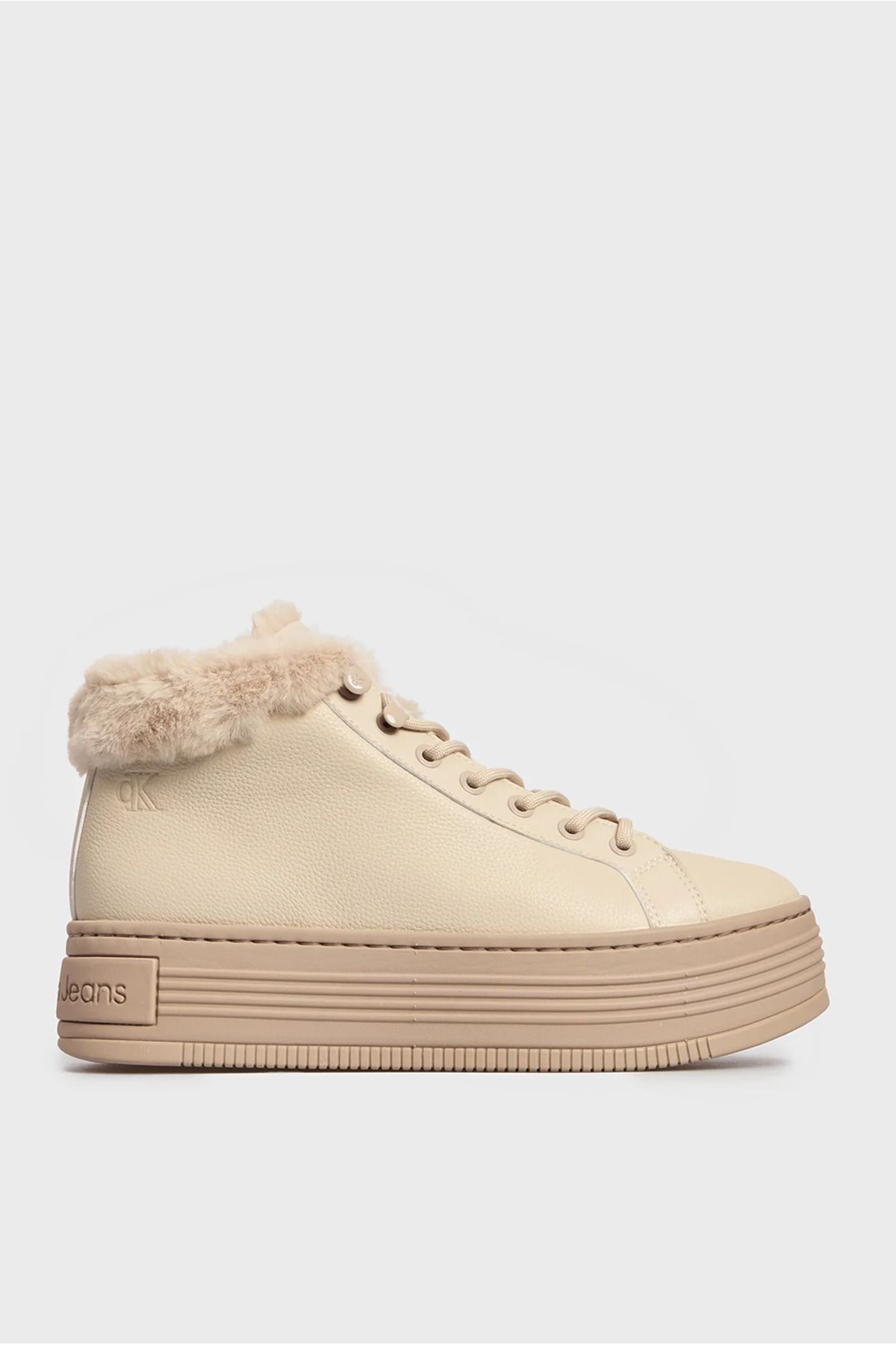 Calvin Klein BOLD PLATF LOW LACEUP MG LTH Kadın Bot
