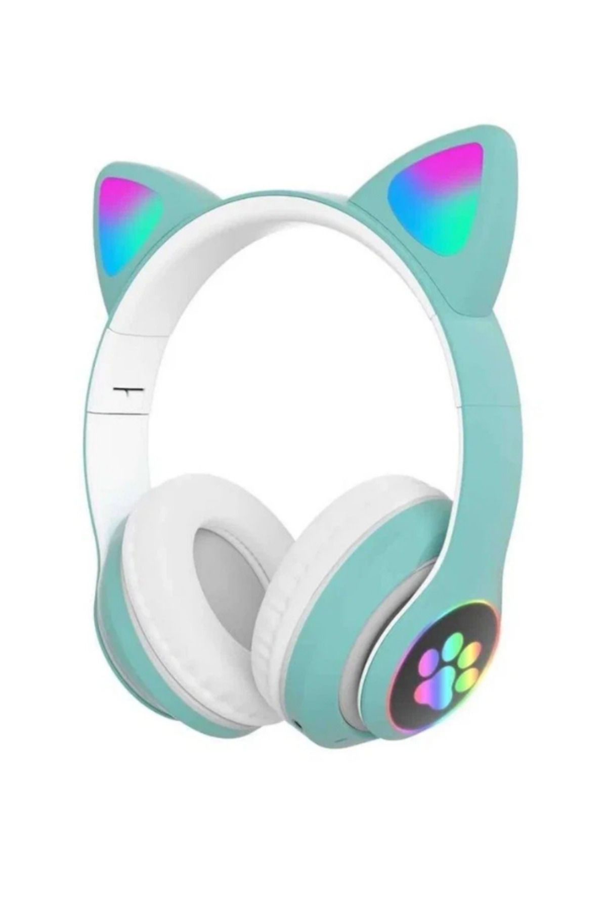 EVAX Cat Kedili Bluetooth 5.0 Işıklı Kablosuz Mikrofonlu/aux/hafıza Kartı/kedili Kulaküstü Kulaklık
