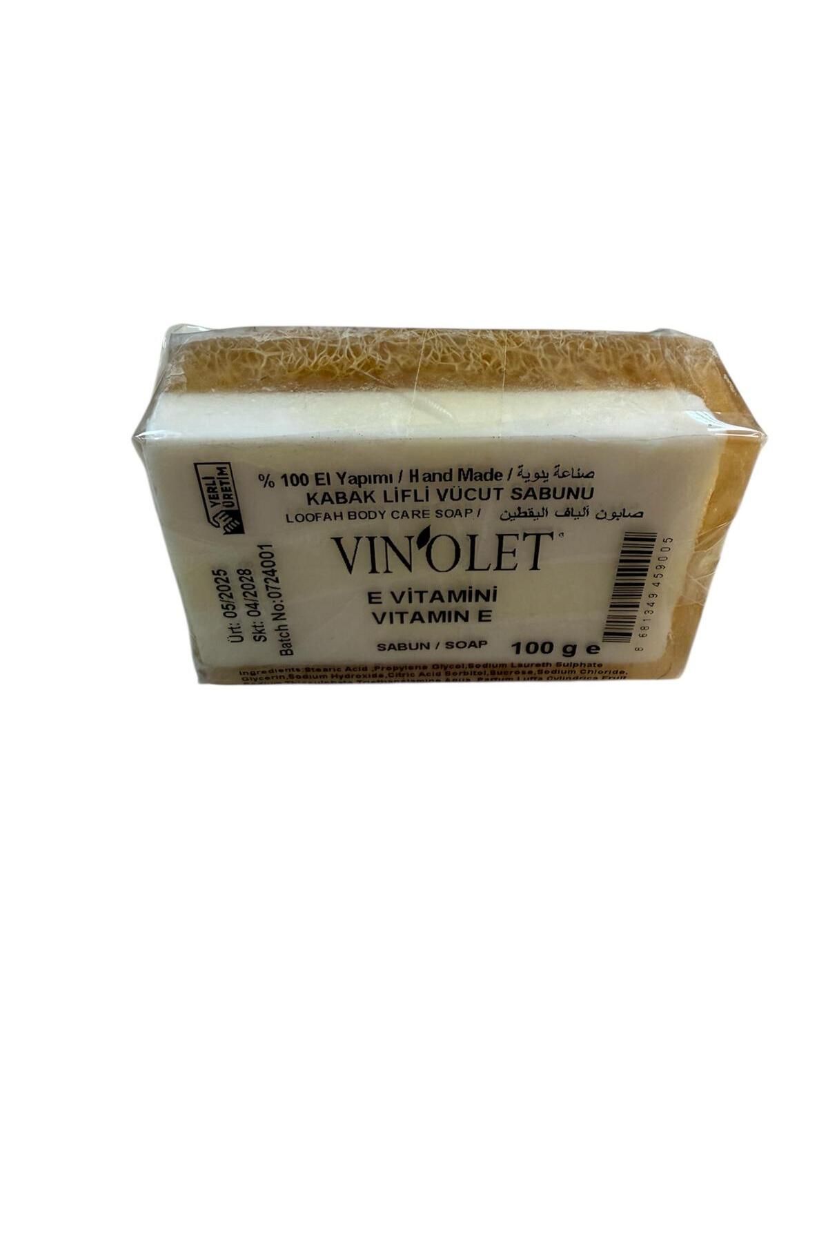 Vinolet Doğal Kabak Lifli Sabun E Vitamini Özlü 100 Gr