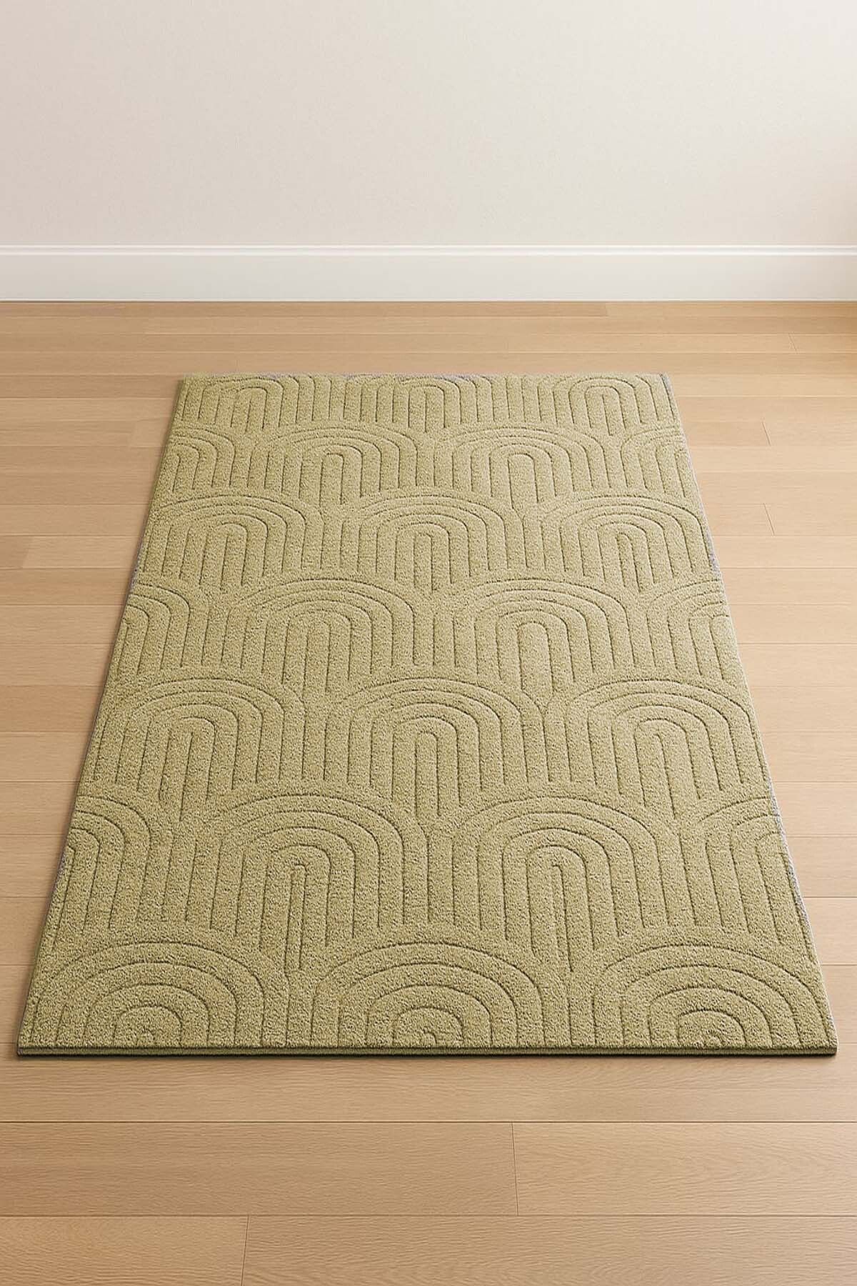 Raschel Carpet Moopy Kaymaz Taban Polyester Ekstra Yumuşak Halı Yolluk