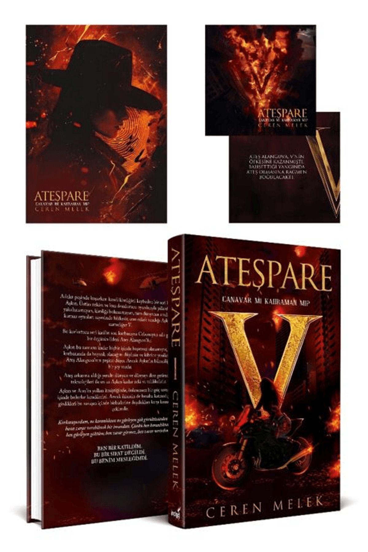 İndigo Kitap Ateşpare - Canavar mı? Kahraman mı? / Ceren Melek / İndigo Kitap / 9786255587206