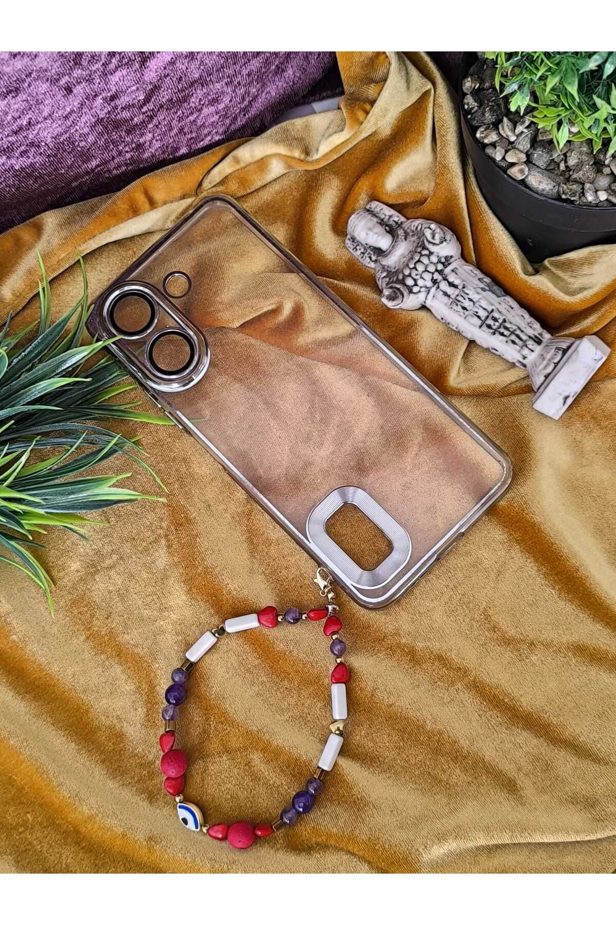 SIRÇA SEPETİ Hematit Elektromanyetik Gold Telefon Koruma Aksesuarı Charm Telefon İpi Telefon Askısı