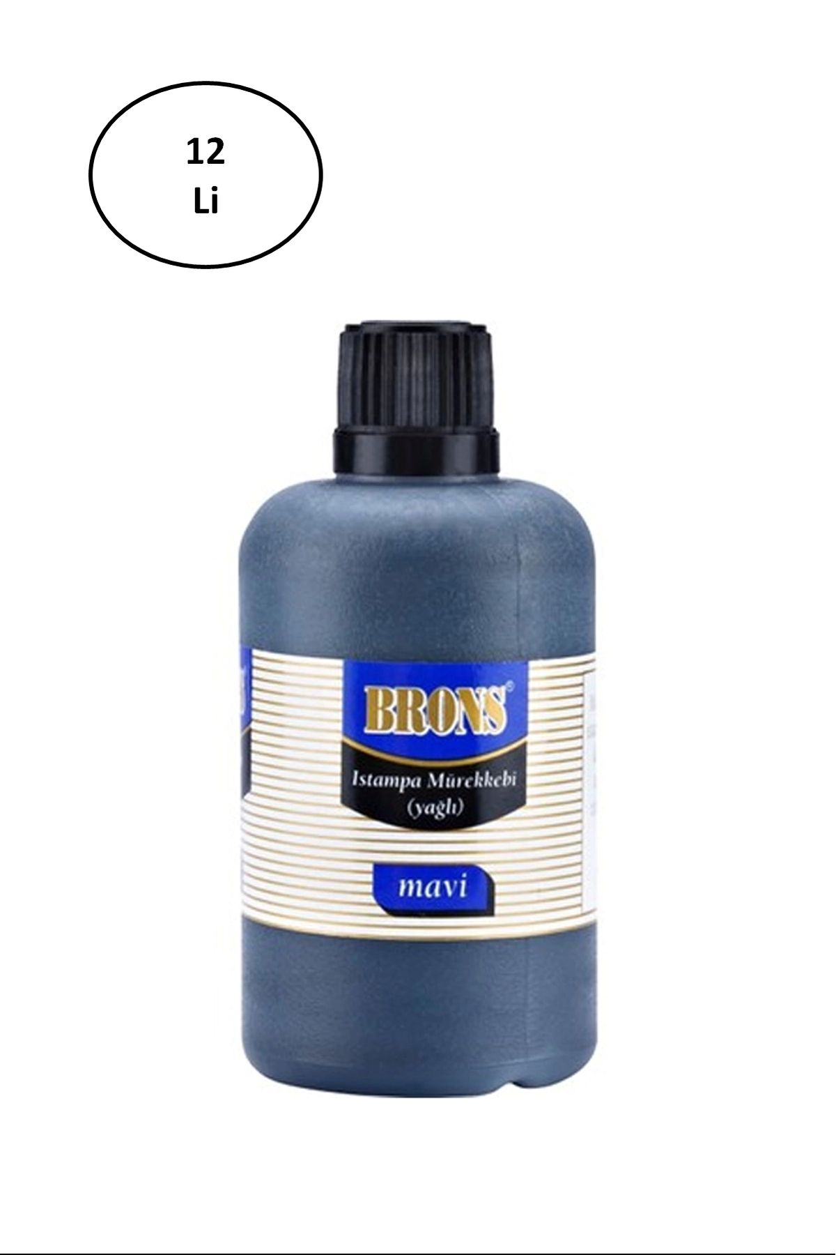 PRATİKOBA Brons Br-329 Istampa Mürekkebi 50 Cc Mavi 12'li