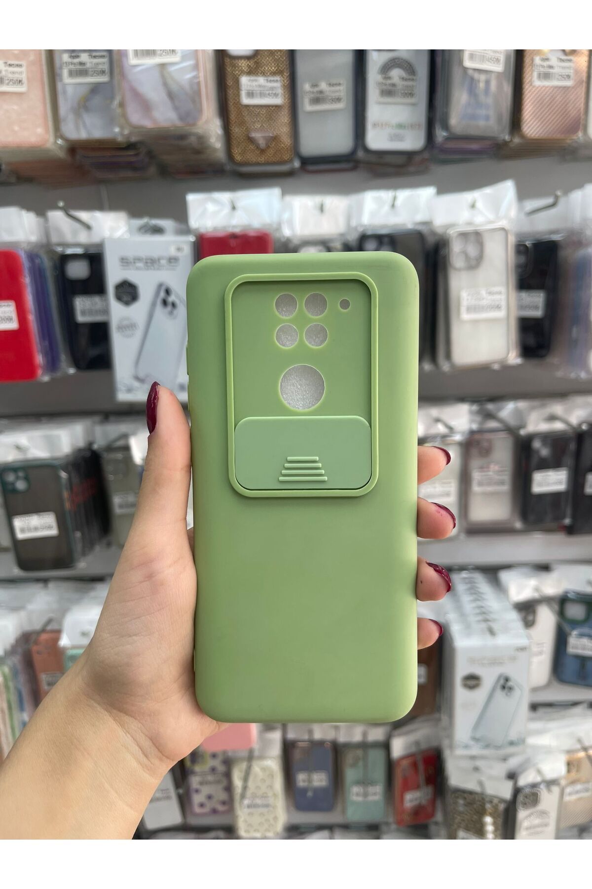 TECNOTREND xiaomi redmi note 9 uyumlu kamera korumalı silikon kılıf
