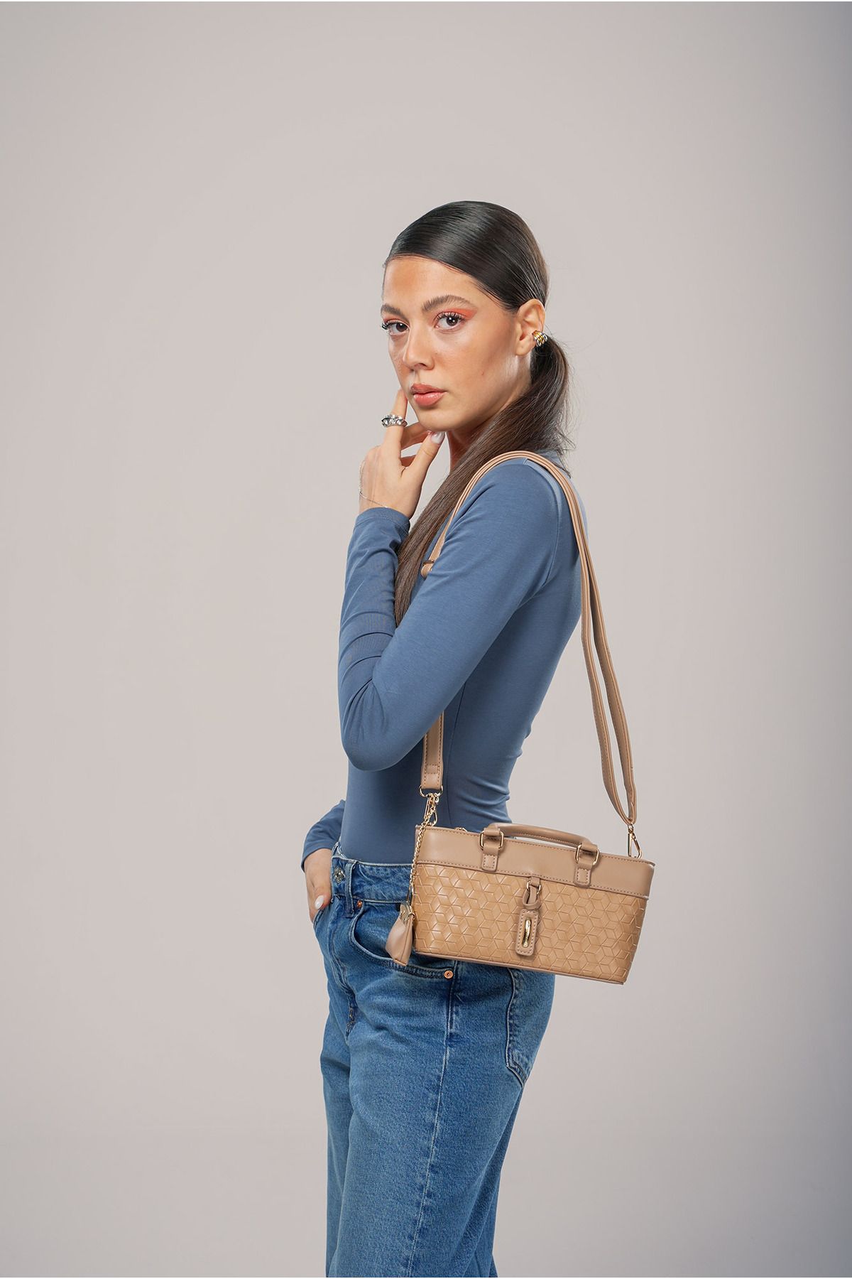 ÇÇS ÇÇS KADIN OMUZ ÇANTASI CCS18045 Camel