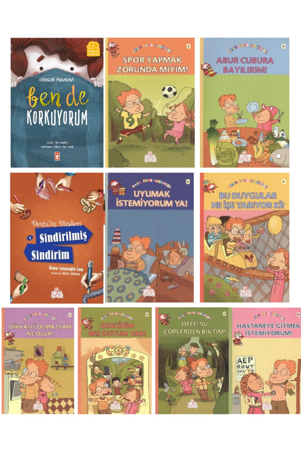 Timaş Çocuk Ben de Korkuyorum, Akıl Küpü Kitaplar,Sindirilmiş Sindirim(10 kitap)