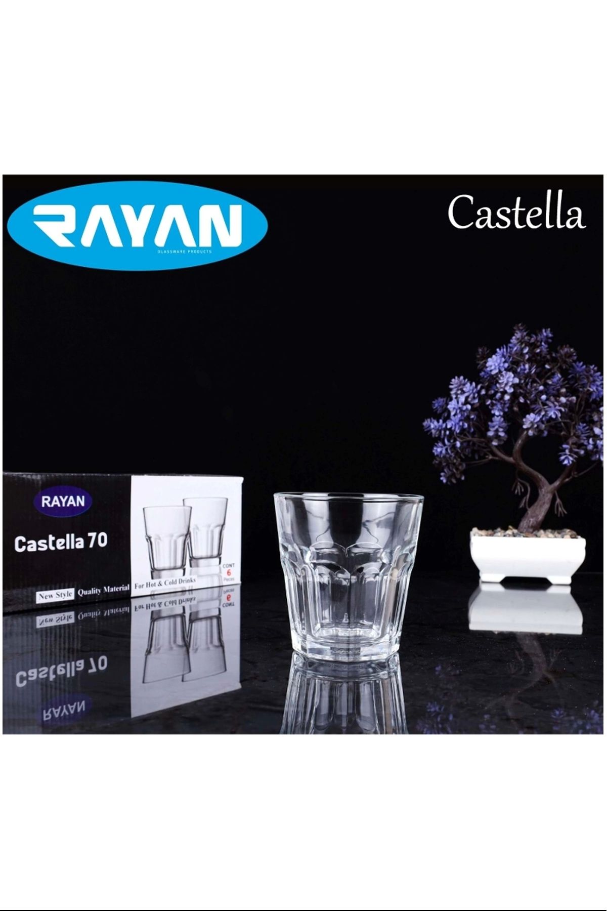 PRATİKOBA Castila 70 6'lı Su Bardağı Royaleks-81732