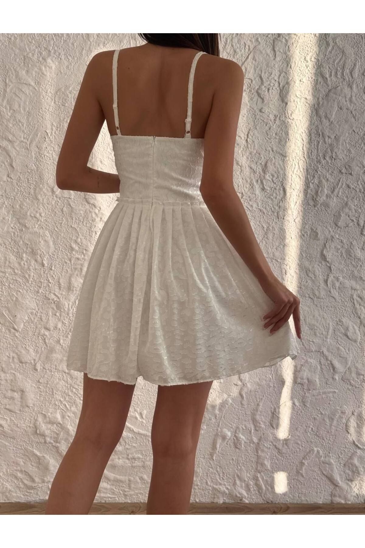 Misscix Official Desenli Büstiyer Mini Elbise