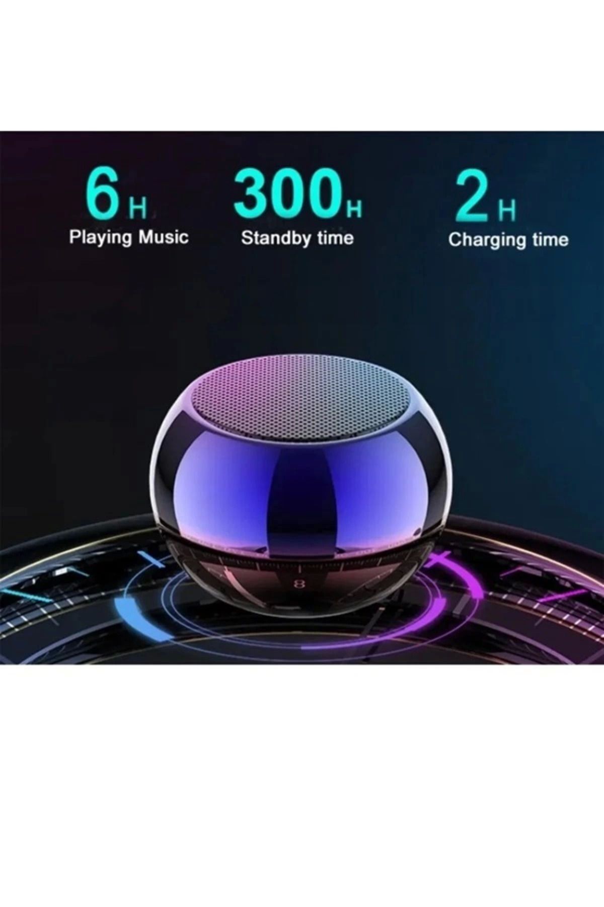 Epilons Metal Mini Kablosuz Hoparlör Şarjlı 4w Mini Bluetooth Speaker Tws Özellikli Ses Bombası uyumlu