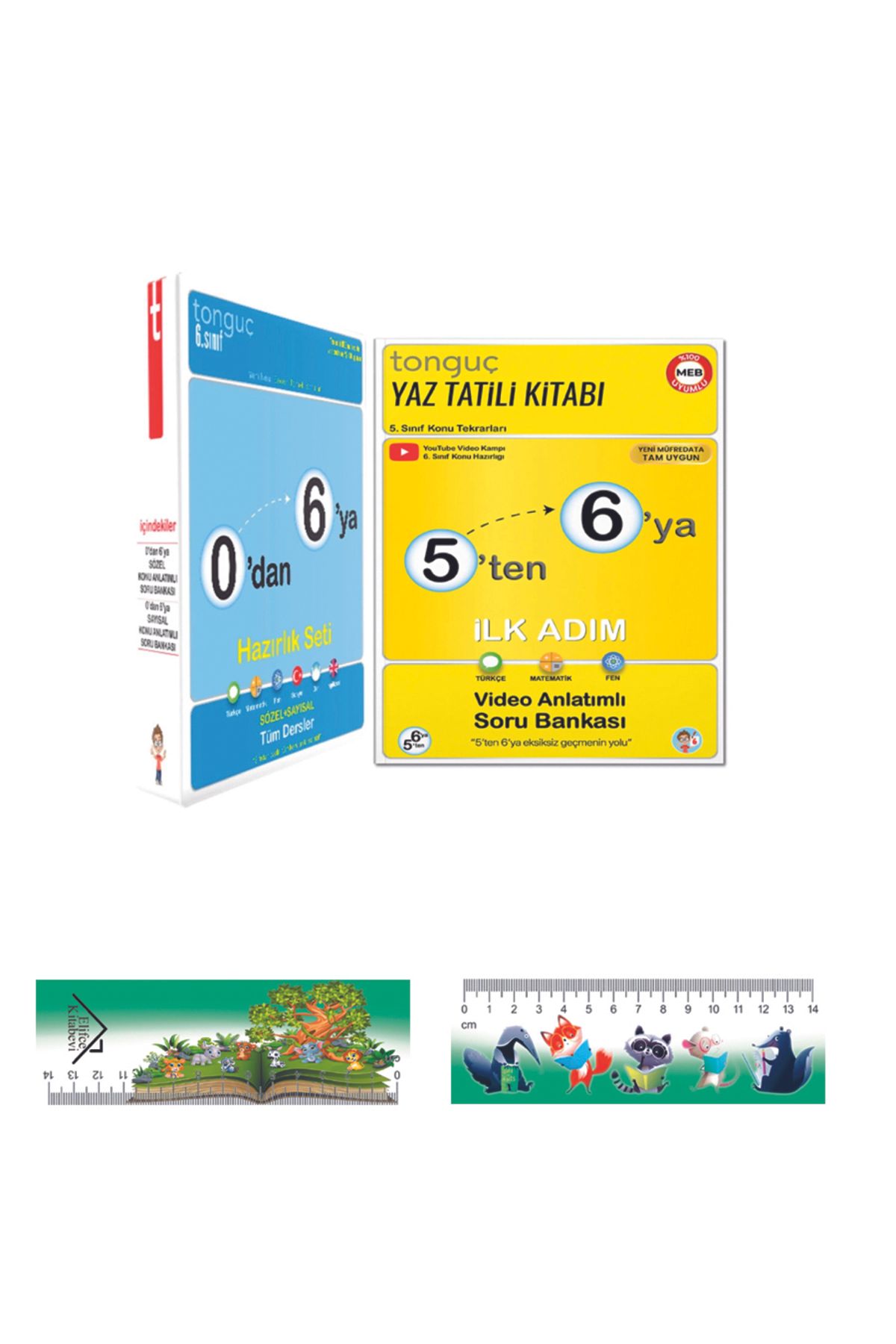 Tonguç Yayınları Tonguç 5'ten 6'ya Hazırlık Kitabı ve 0 dan 6 hazırlık seti