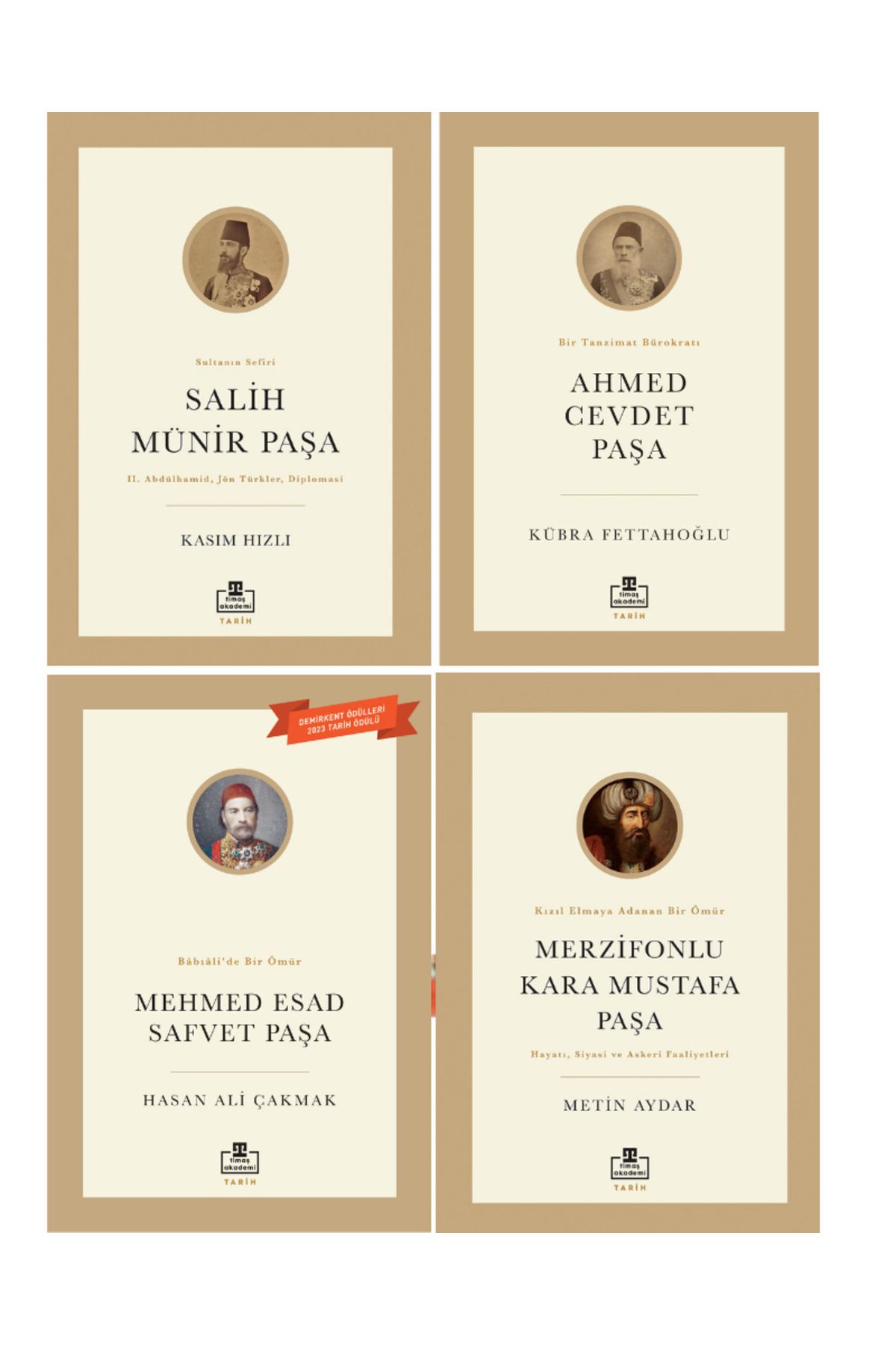 Timaş Yayınları Salih Münir Paşa,Mehmet Esad Safvet Paşa,Ahmed Cevdet Paşa,Merzifonlu Kara Mustafa Paşa-4KİTAP